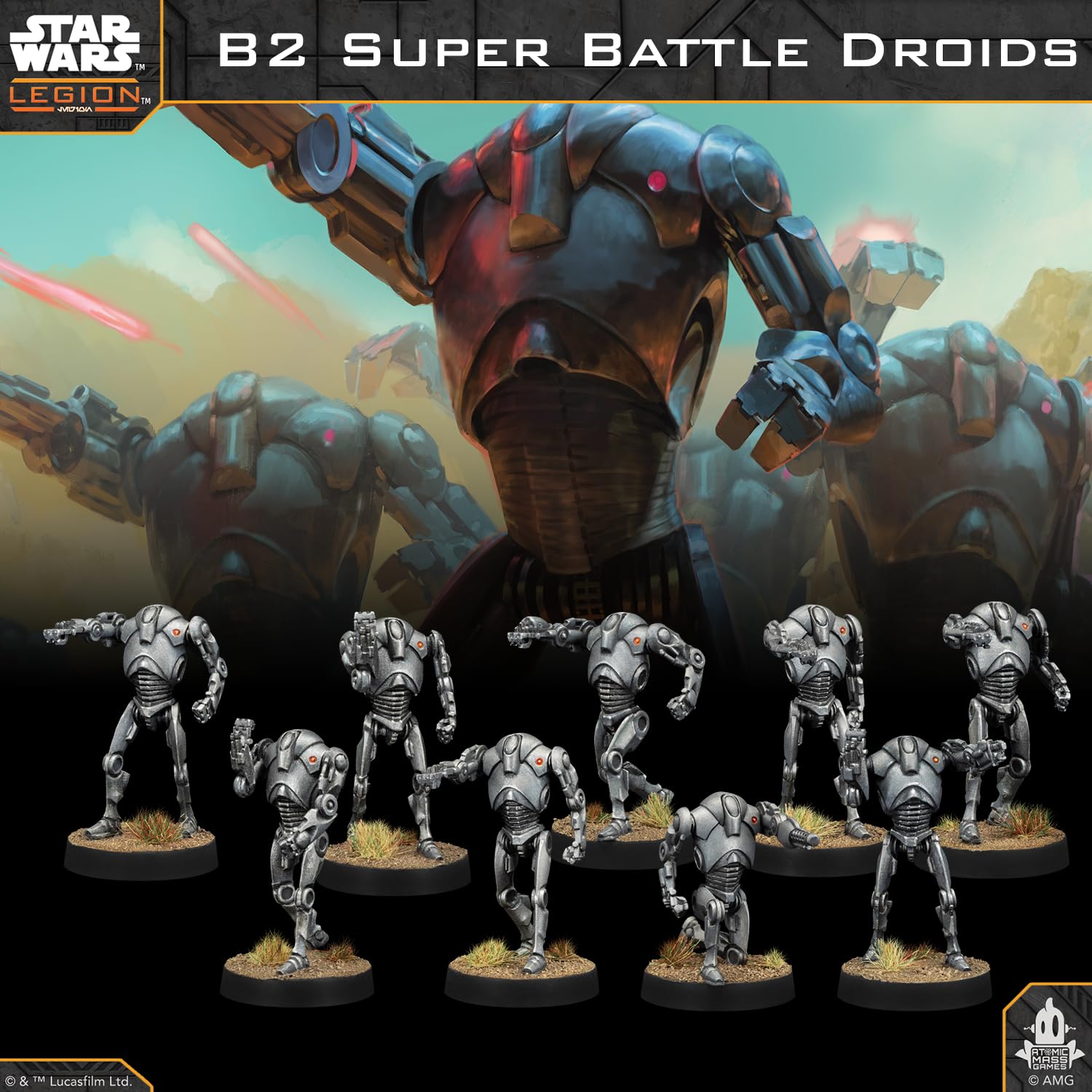 Atomic Mass Games Star Wars Legion B2 Super Battle Droids Unit Expansion 5