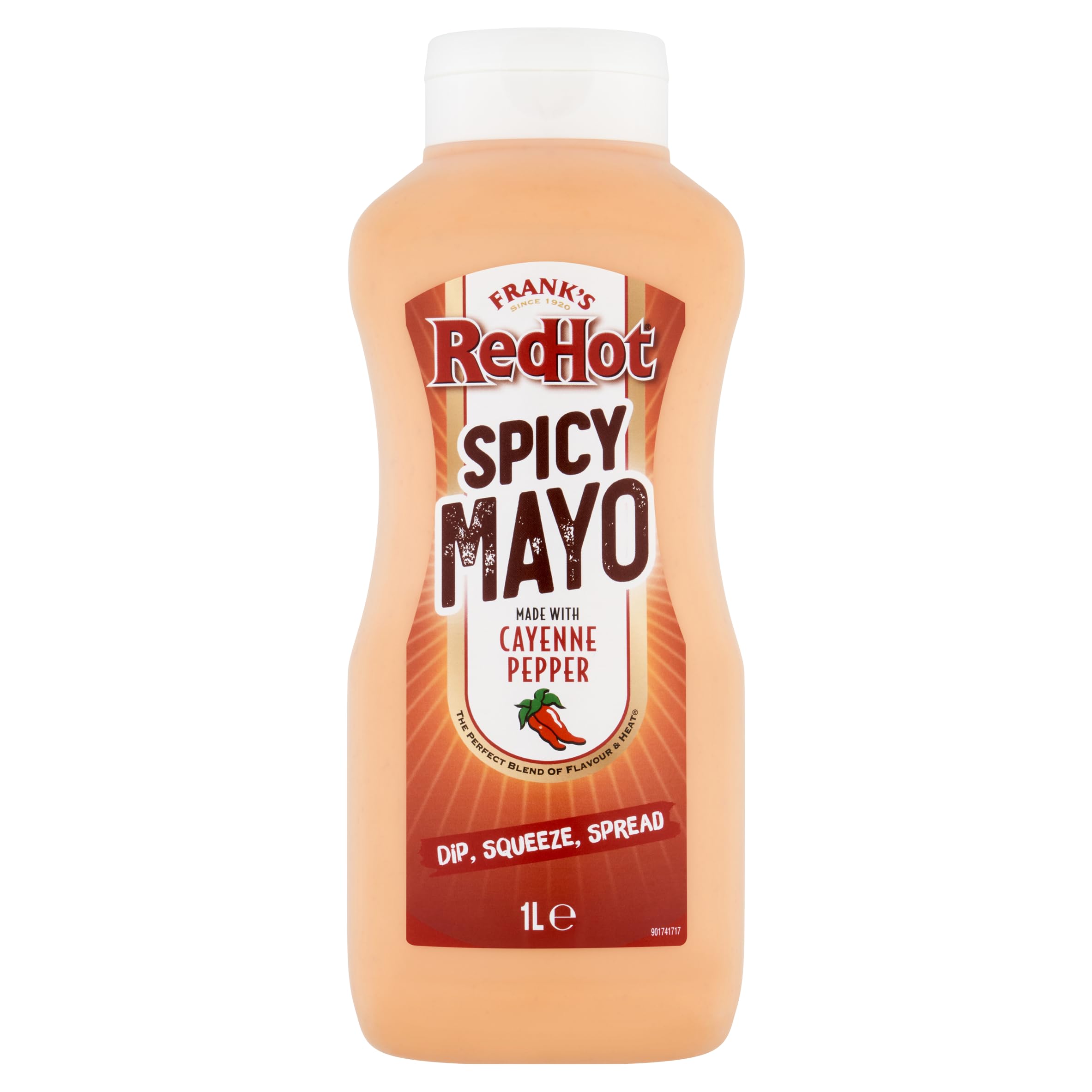 Frank's RedHot Spicy Mayonnaise 1L - Creamy & Fiery Sauce for Burgers, Sandwiches, Dips