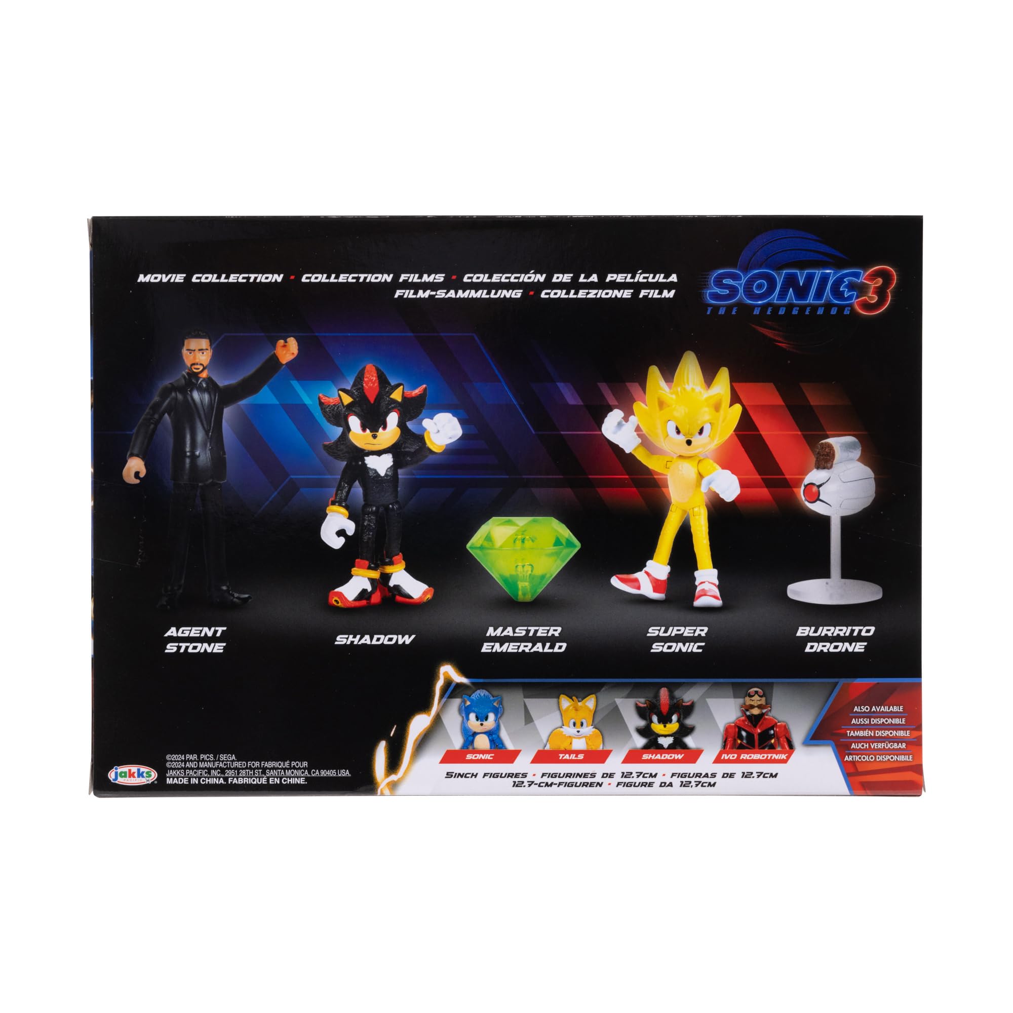 Sonic the Hedgehog 3 Movie Action Figure Multi-Pack - 2.5" Figures with Super Sonic, Shadow & More 7