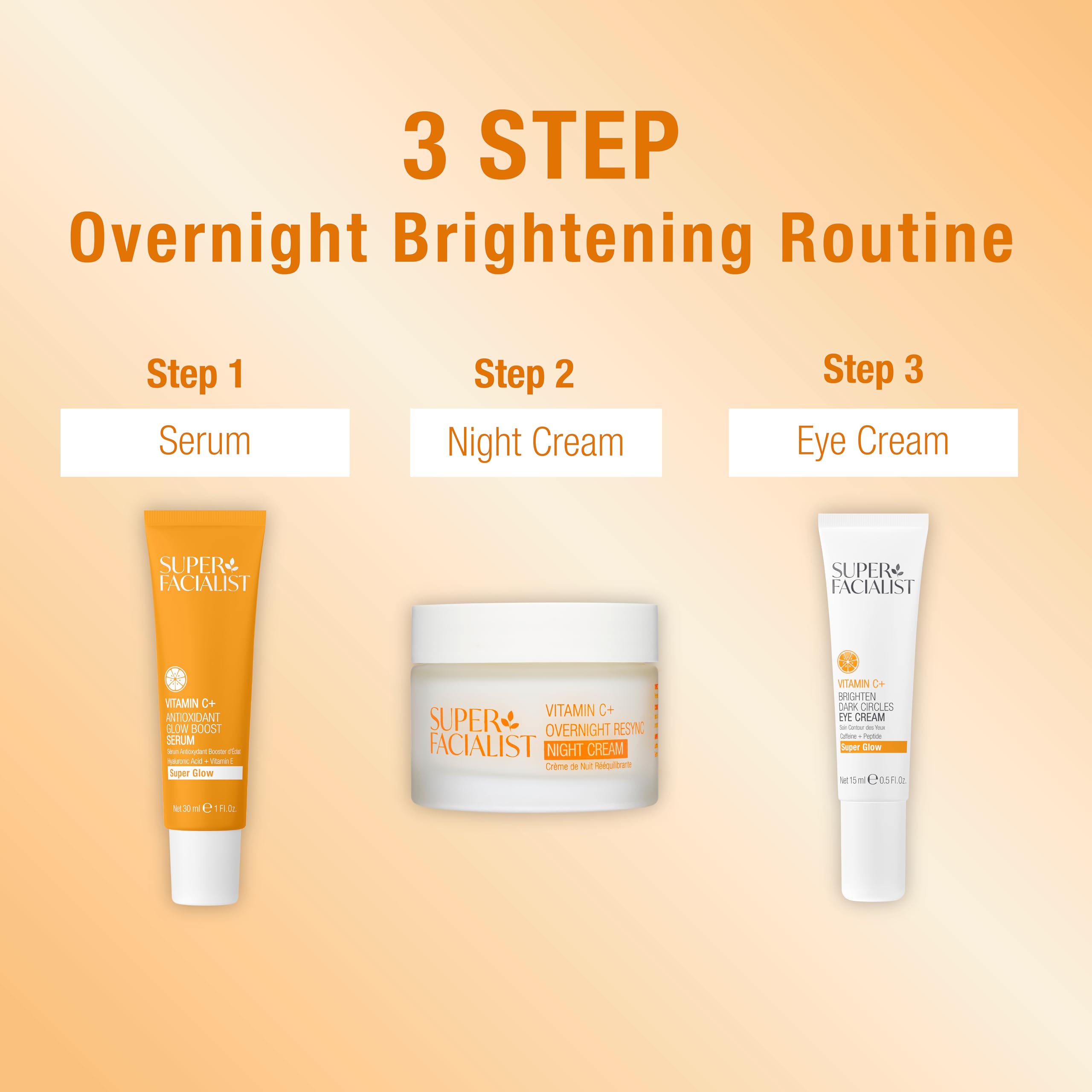 Super Facialist Vitamin C Overnight Resync Night Cream (50ml) 3