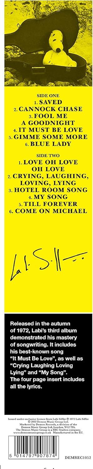 Labi Siffre - Crying Laughing Loving Lying (Half-Speed Master Edition) VINYL