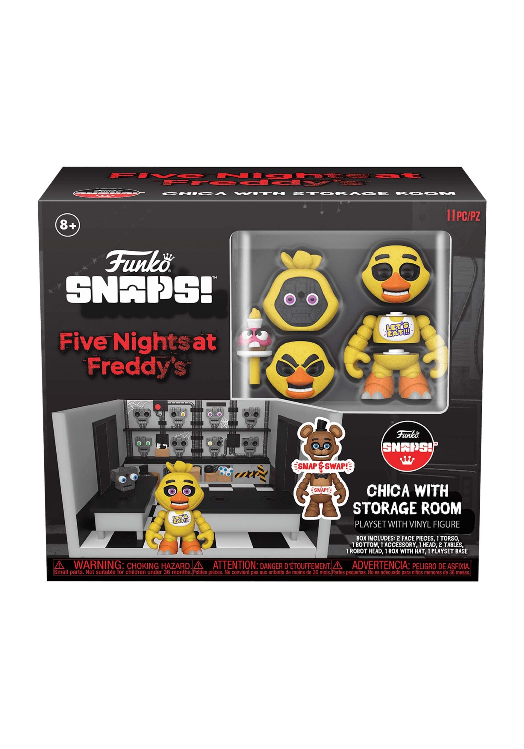 Funko Five Nights at Freddy's Snap: Playset - Storage Room with Chica Vinyl Figure 4
