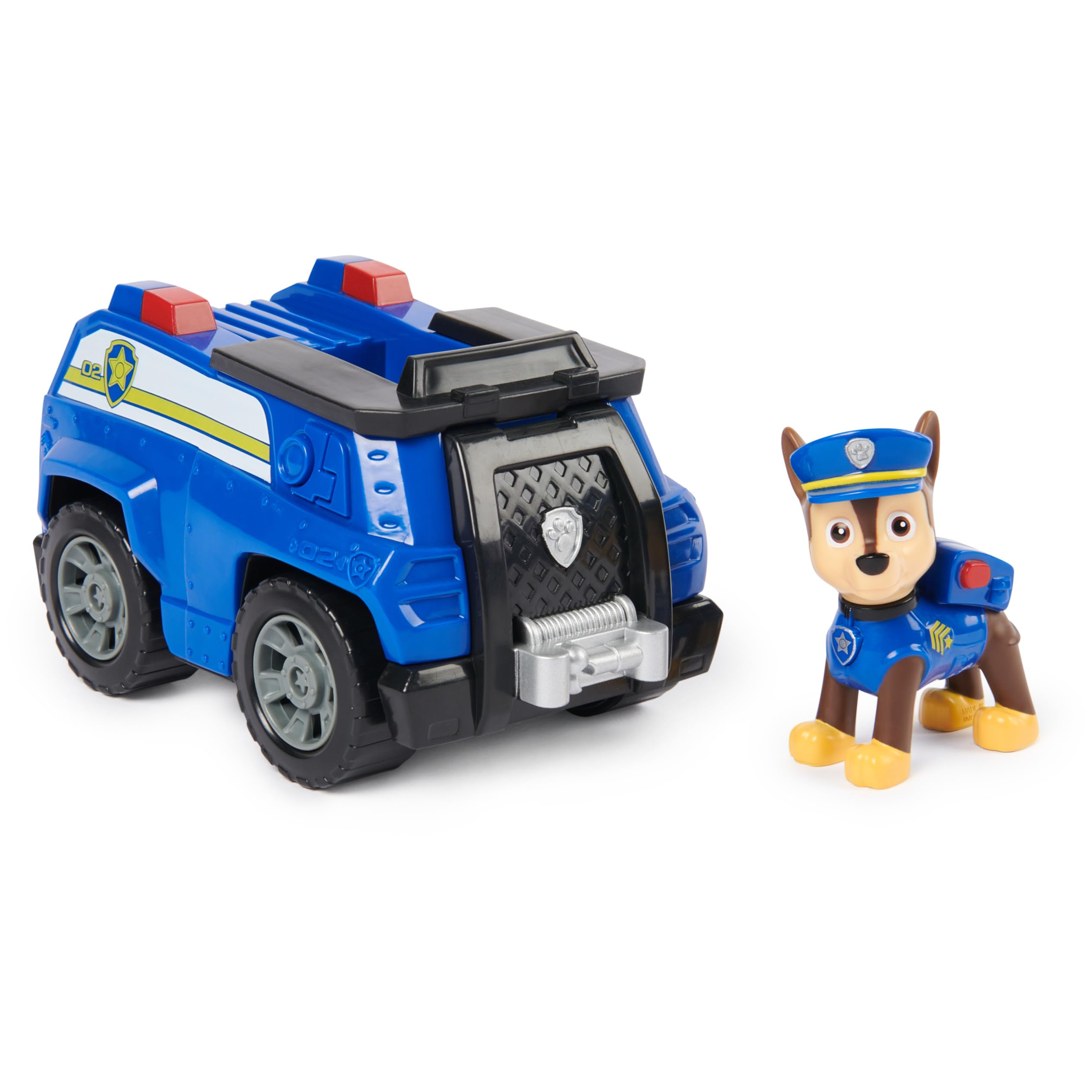 Chase's Patrol Cruiser - PAW Patrol Toy Car with Collectible Action Figure for Kids 3+