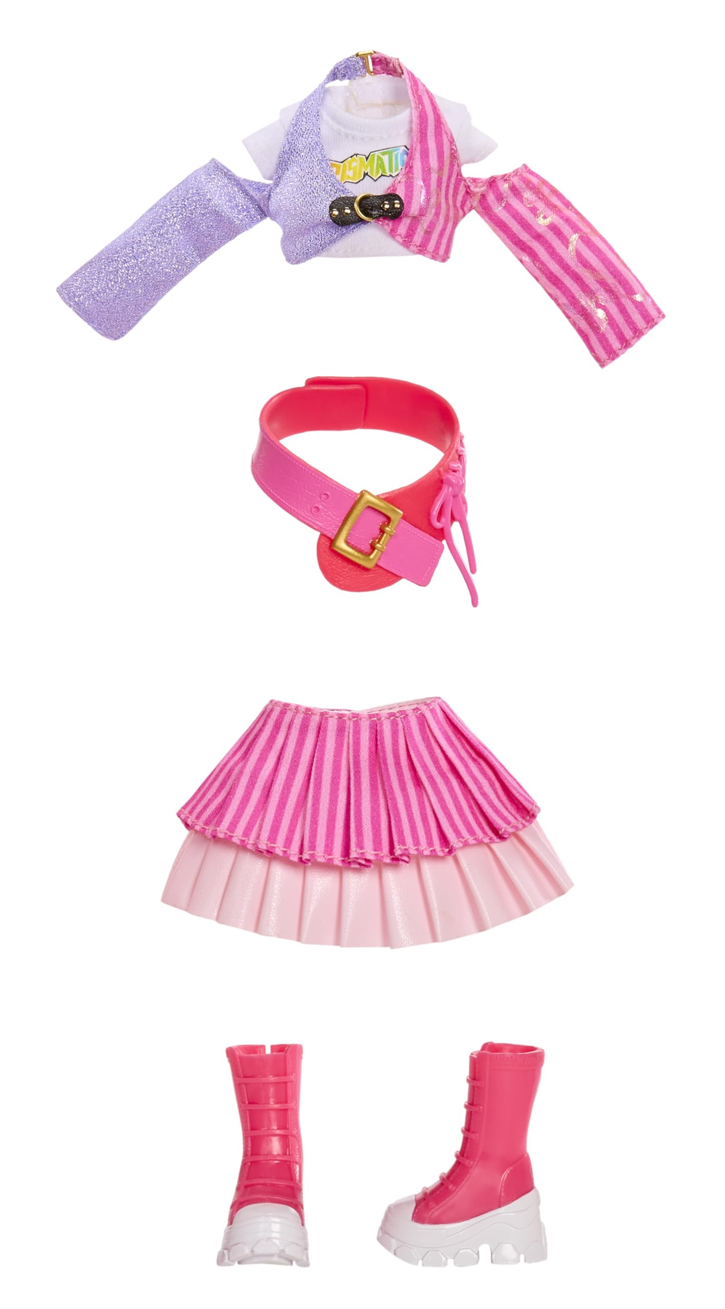 Rainbow High Junior High Rock Band - Bella Pink 23cm Fashion Doll with Bass Guitar & Stickers 4