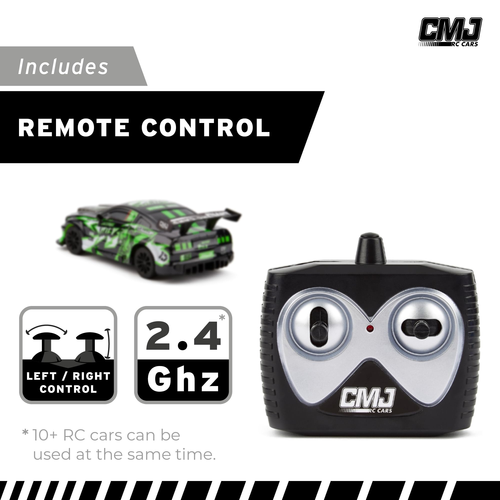 CMJ RC Cars Road Rebel Green Machine - 1:24 Scale High-Speed 2.4GHz Remote Control Racing Car 6