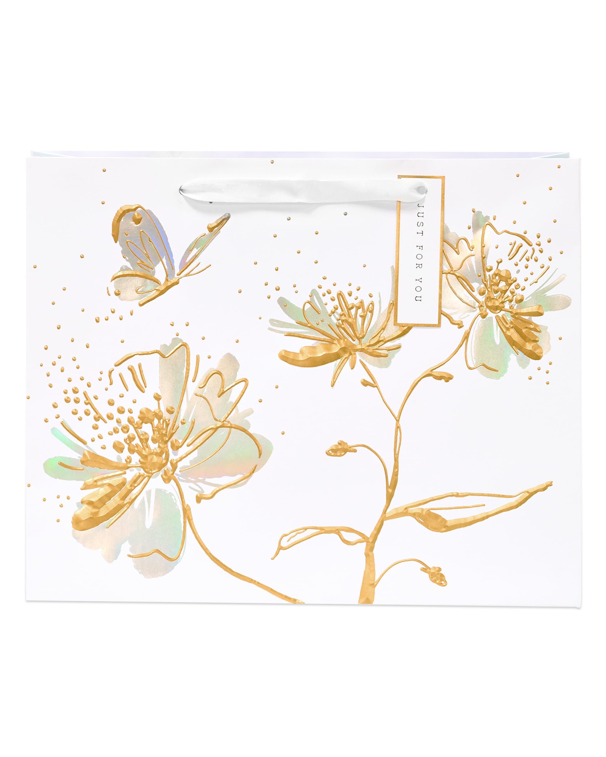 UK Greetings Large Gift Bag - Camden Collection | Butterflies & Flowers Design | FSC Certified Paper 5