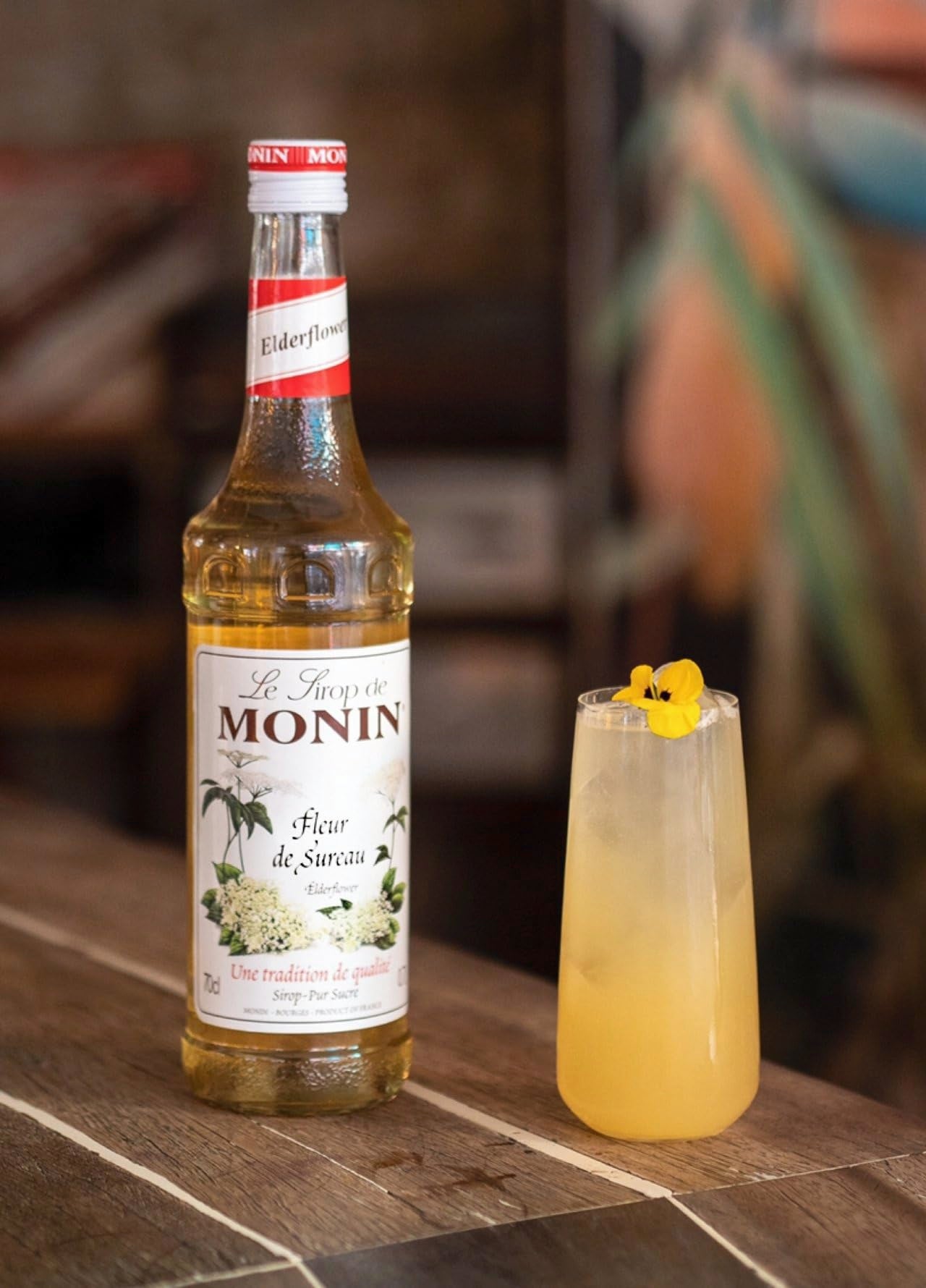 MONIN Premium Holunderblütensirup 700ml – Vegane, alkoholfreie Cocktail- &amp; Mocktail-Zutat 6
