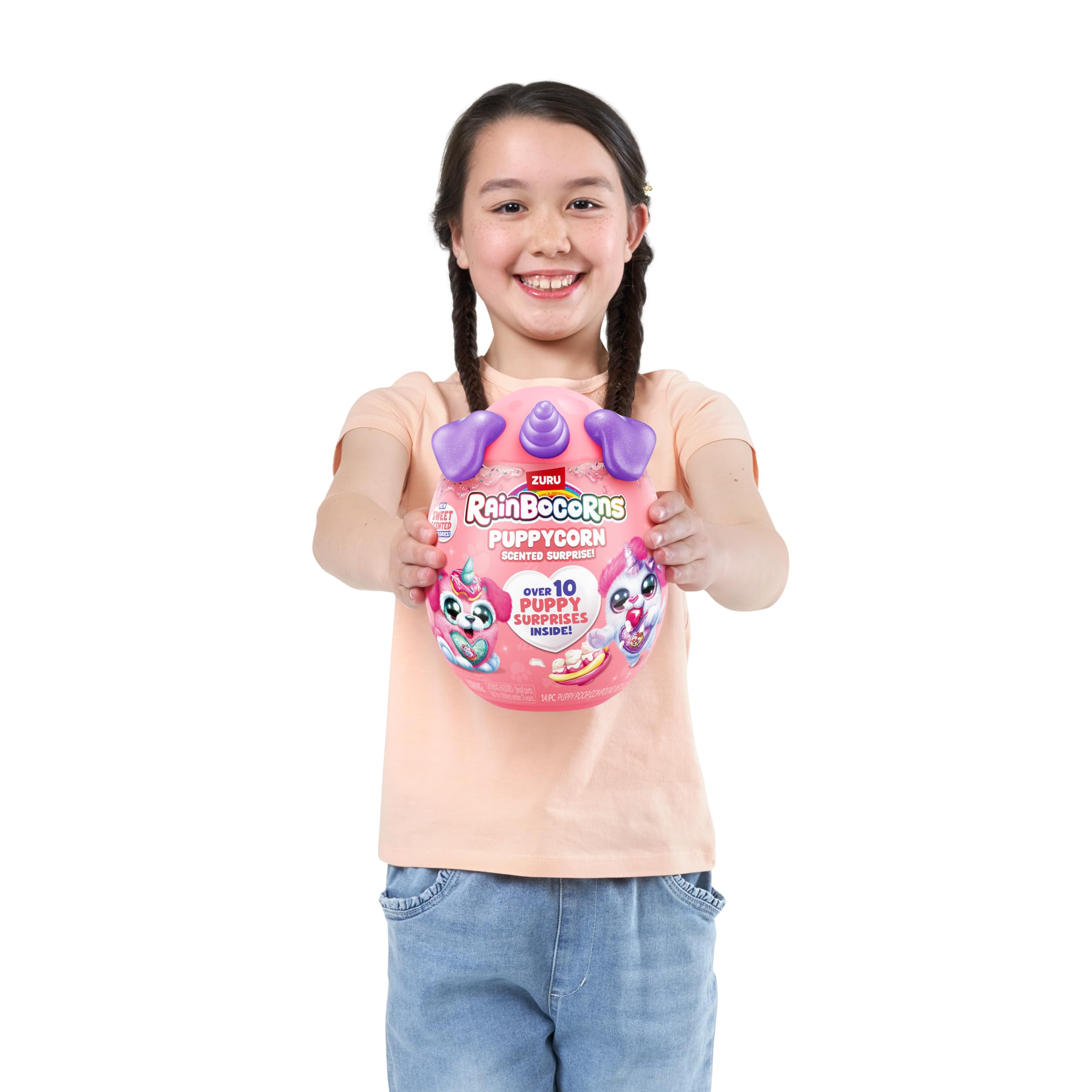 Rainbocorns ZURU Puppycorn Scent Surprise - Hound Dog Plush with Scented Accessories & Stickers 13