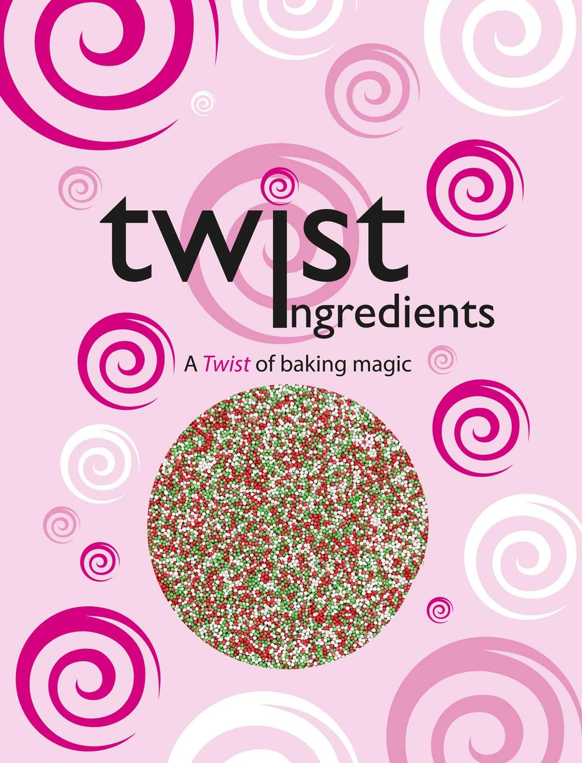 Twist Ingredients - 100s and 1000s Festive Matt Sugar Balls 800g