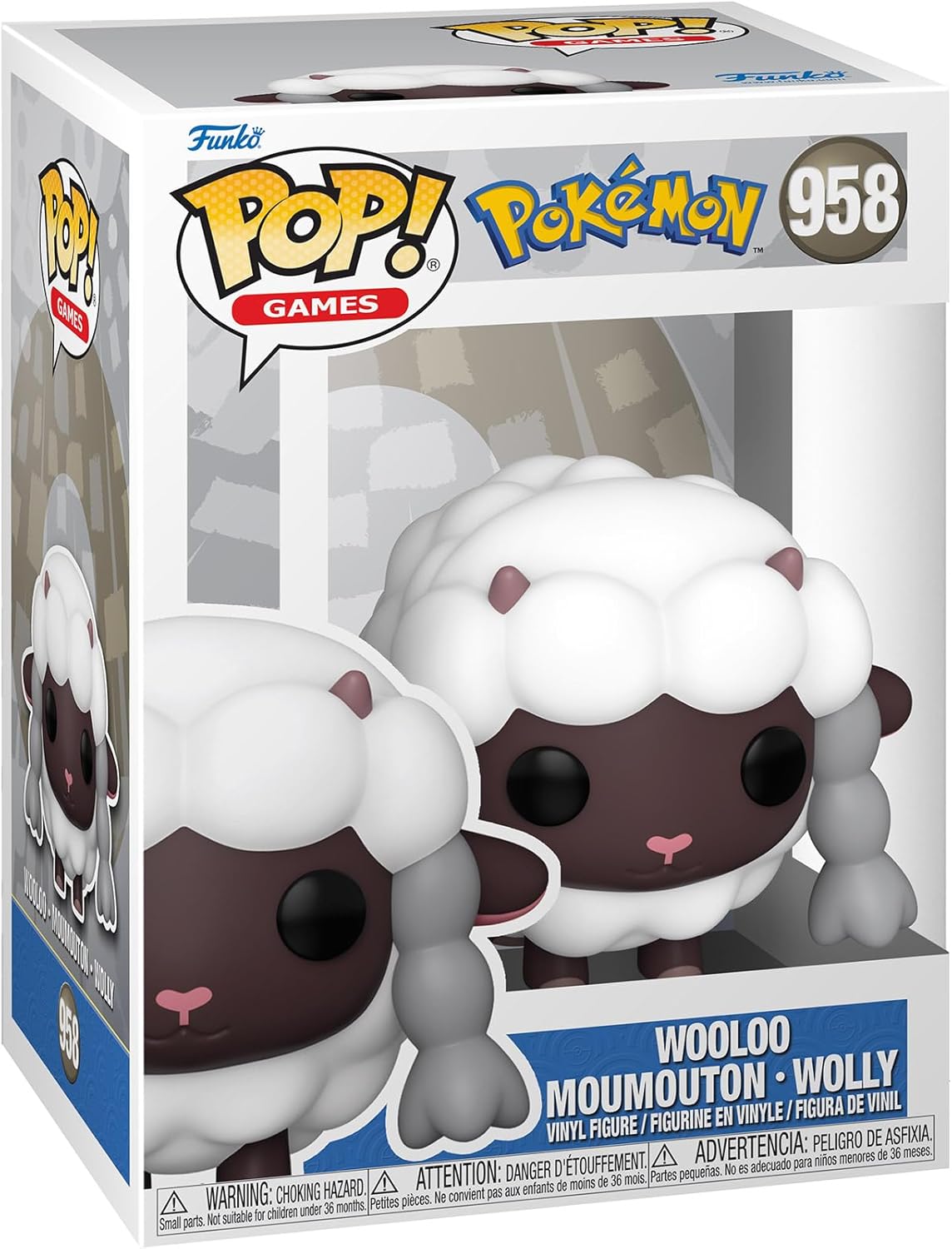 Funko Pop! Games: Pokemon - Wooloo Vinyl Figure (70978) 1