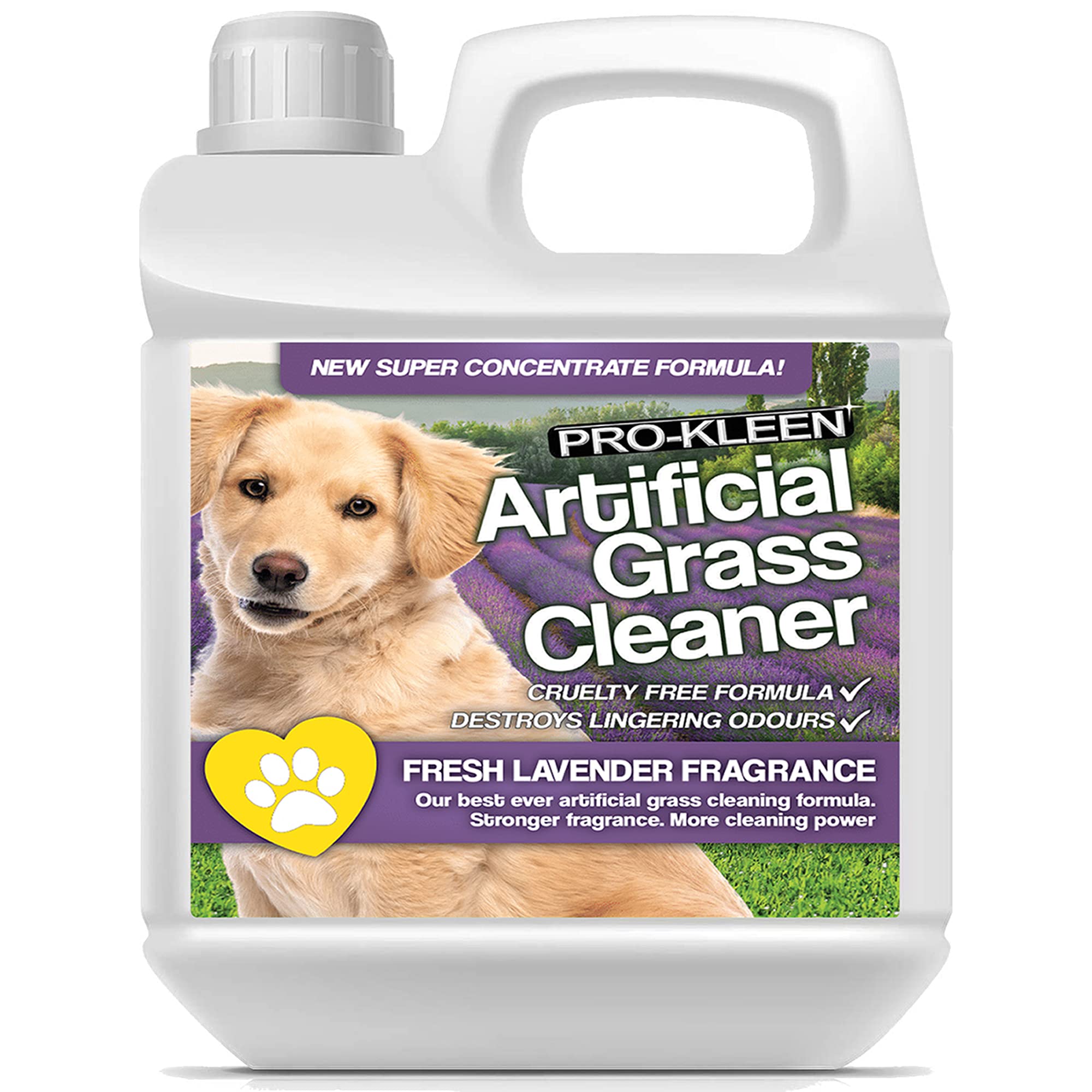 Pro-Kleen Artificial Grass Cleaner for Dogs - 3-in-1 Formula, Lavender Scent | 1 L