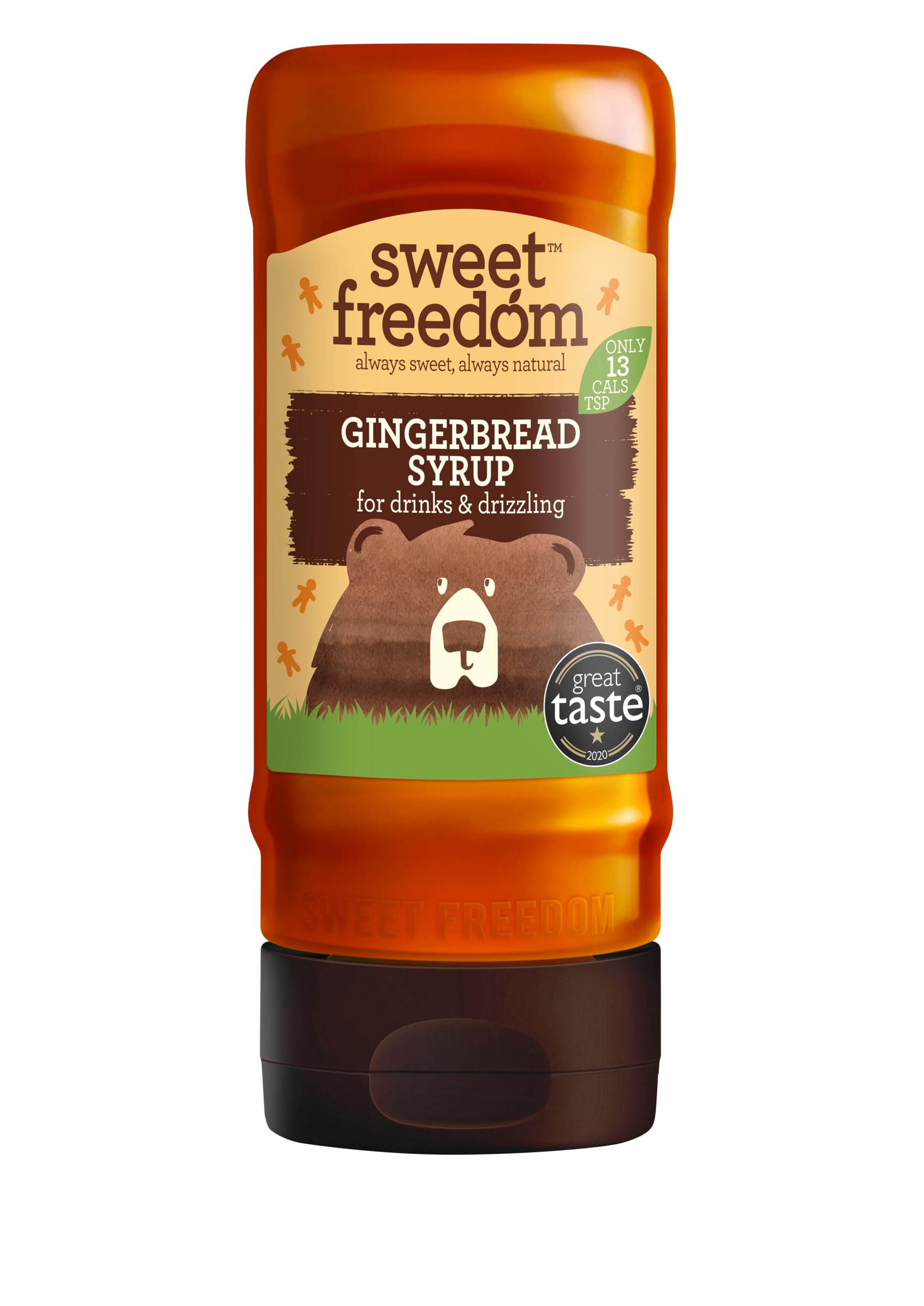 Sweet Freedom Gingerbread Syrup - 350g | Natural Fruit-Sweetened Vegan Syrup for Coffee, Baking & Desserts
