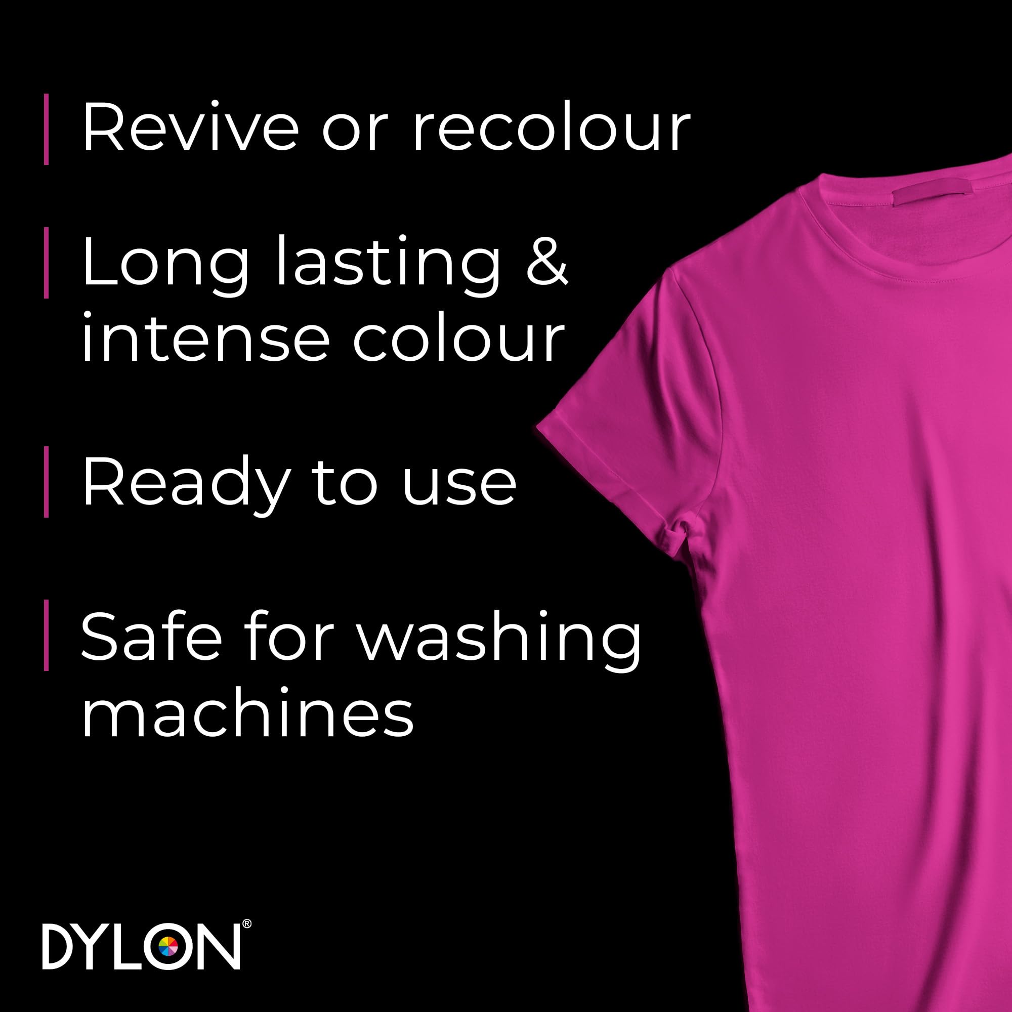 Dylon Washing Machine Fabric Dye Pod - Passion Pink, 350g 6