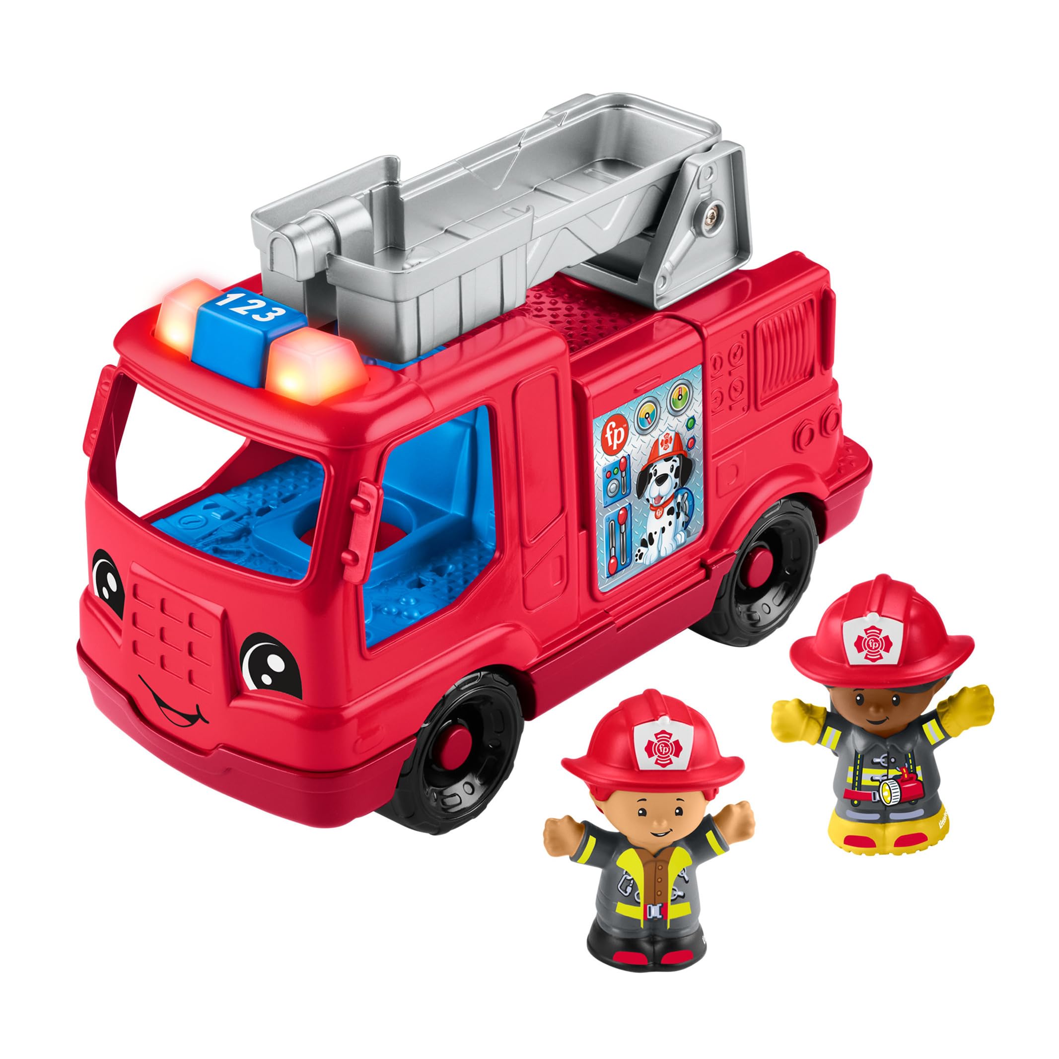 Fisher-Price Little People Fire Truck - Musical Push-Along Toy with Lights & Sounds