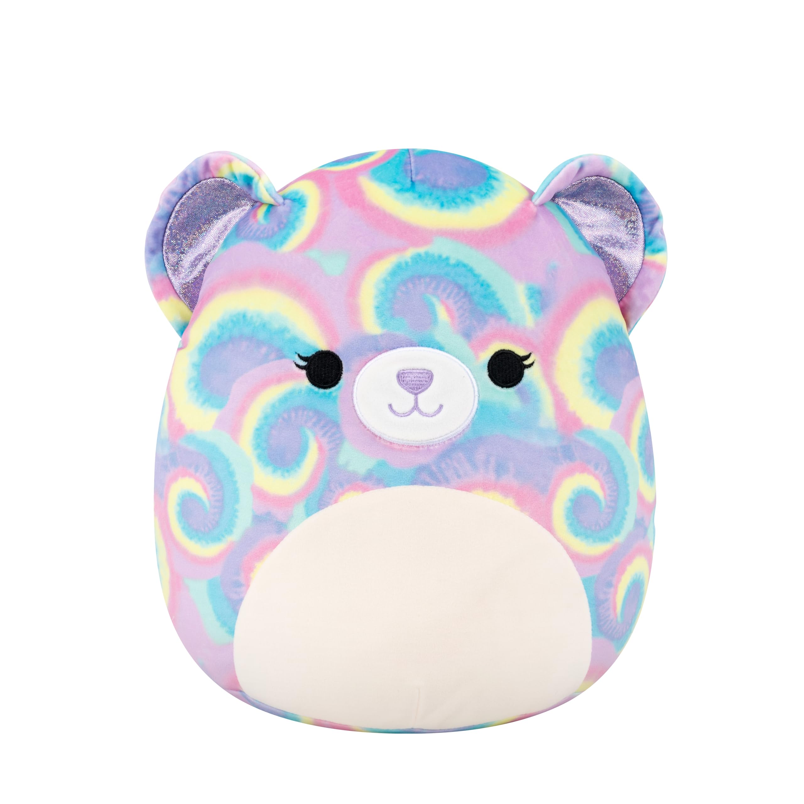 Squishmallows 12-Inch Jonessa the Psychedelic Tie-Dye Bear Plush Toy - Soft Stuffed Animal for Kids 3 Years and Up 8