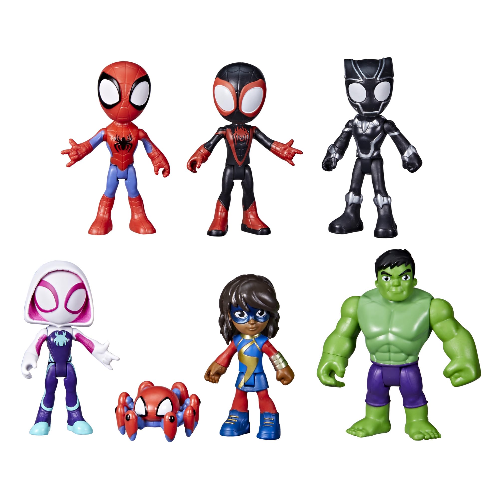 SPIDEY AND HIS AMAZING FRIENDS Team Spidey and Friends Figure Collection - 7 Action Figures, Ages 3+ 1