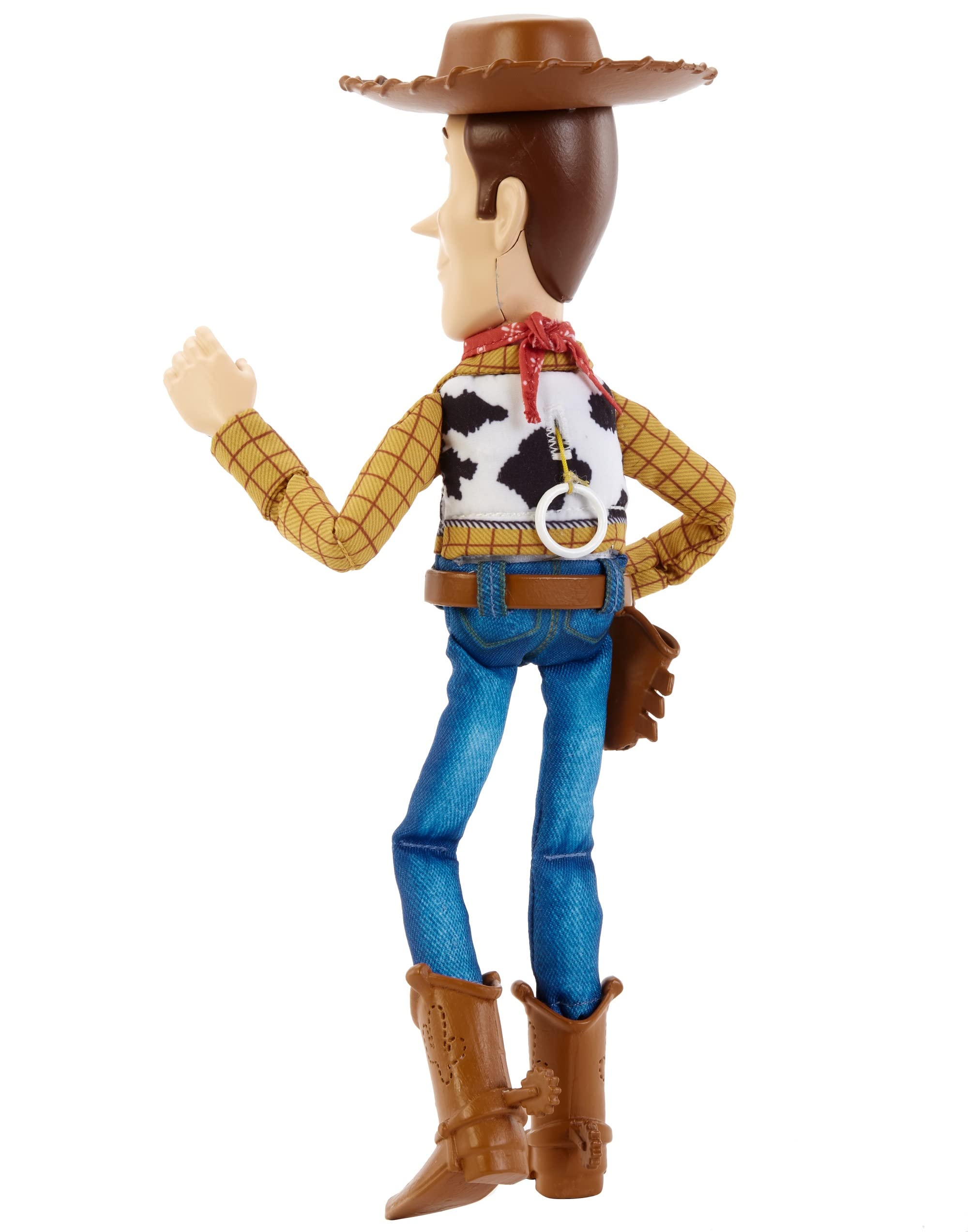 Mattel Disney Pixar Toy Story Roundup Fun Woody Talking Posable Figure - 12 Inch, 30+ Phrases 6