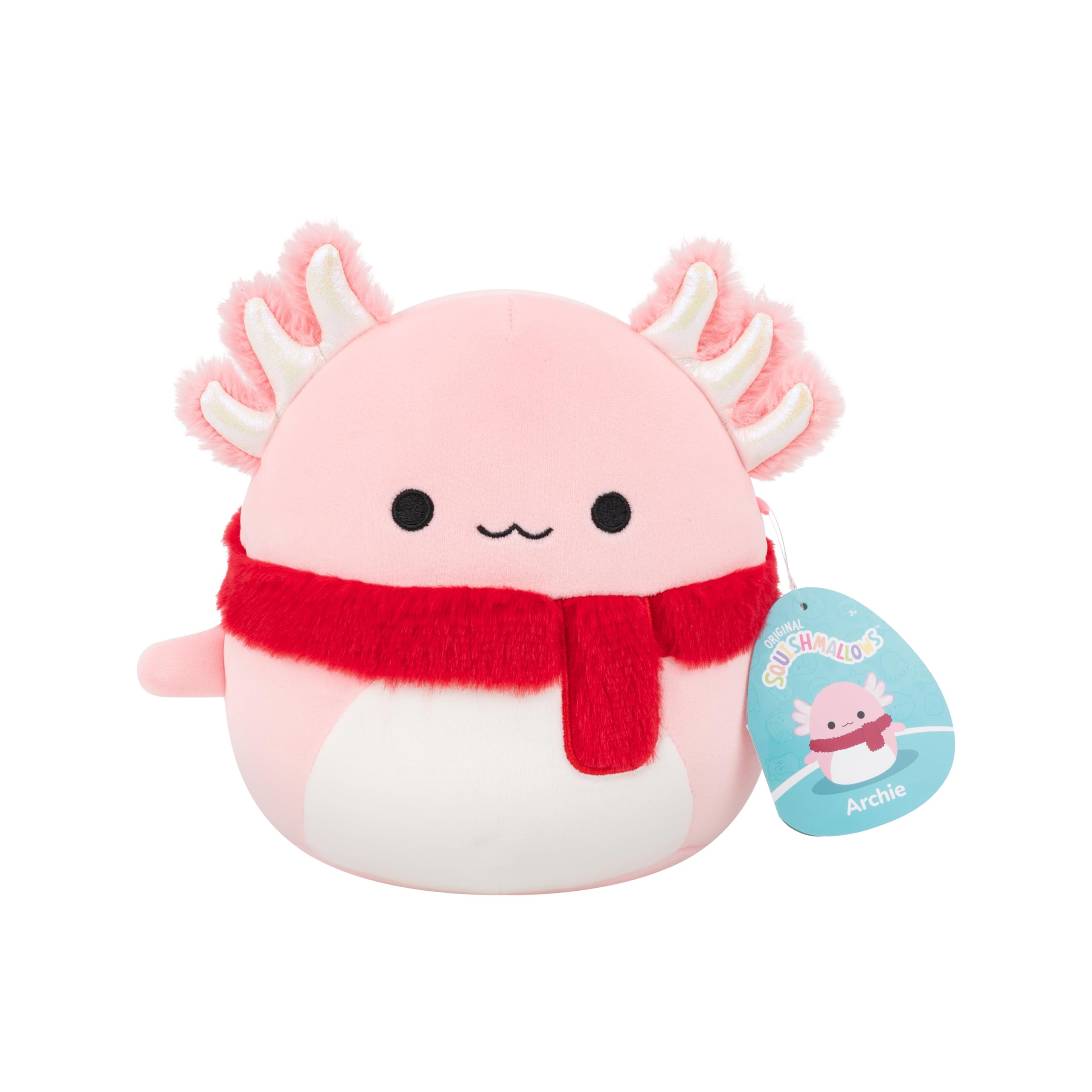 Squishmallows Archie the Pink Axolotl Plush - 7.5-Inch Soft Stuffed Animal for Kids & Collectors