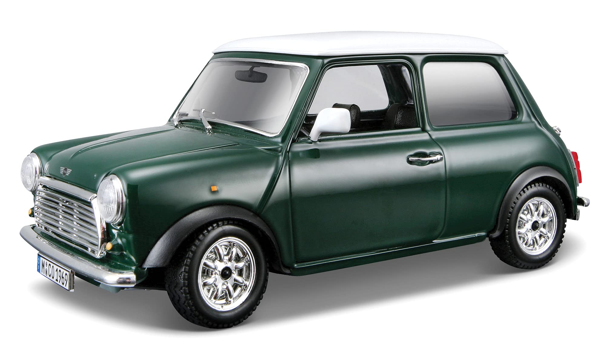 Bburago 1:24 Scale 1969 Mini Cooper Diecast Model | Metal Body | Opening Parts