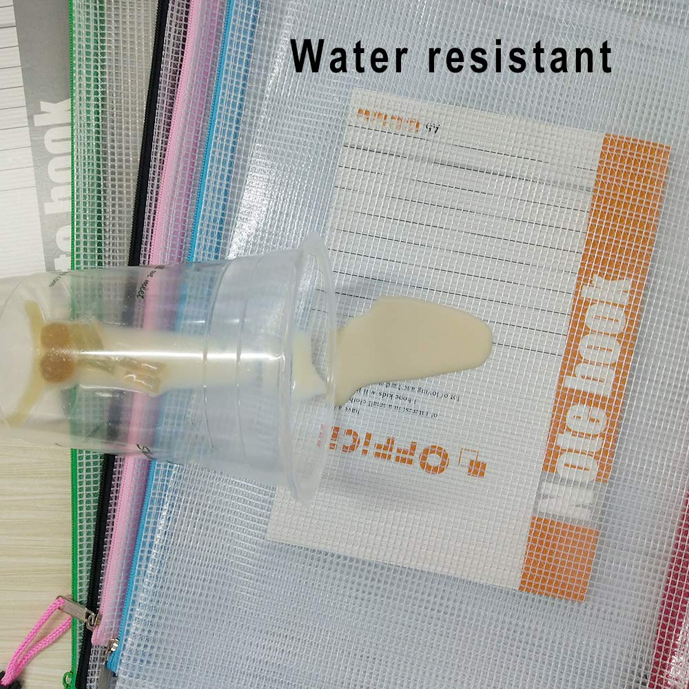 NORTHERN BROTHERS A5 Plastic Wallets - 24 Pcs Coloured Zipper Document Folders | Waterproof PVC 5
