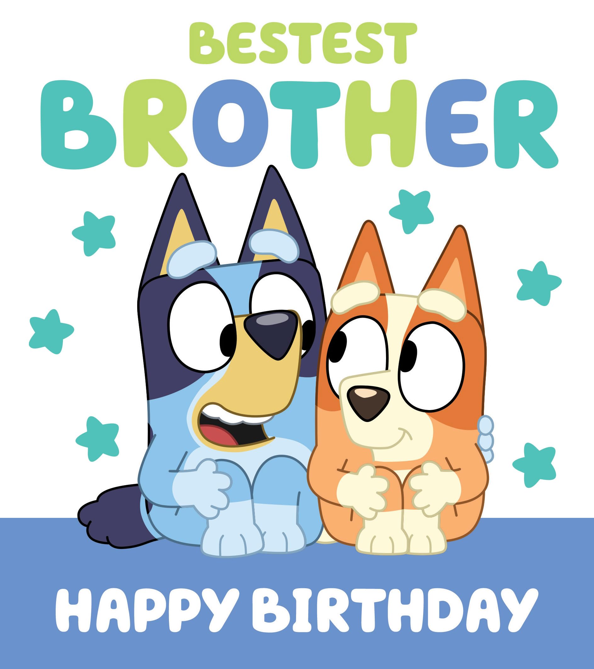 Danilo Promotions LTD Bluey Birthday Card for Brother | Official Licensed Product 1