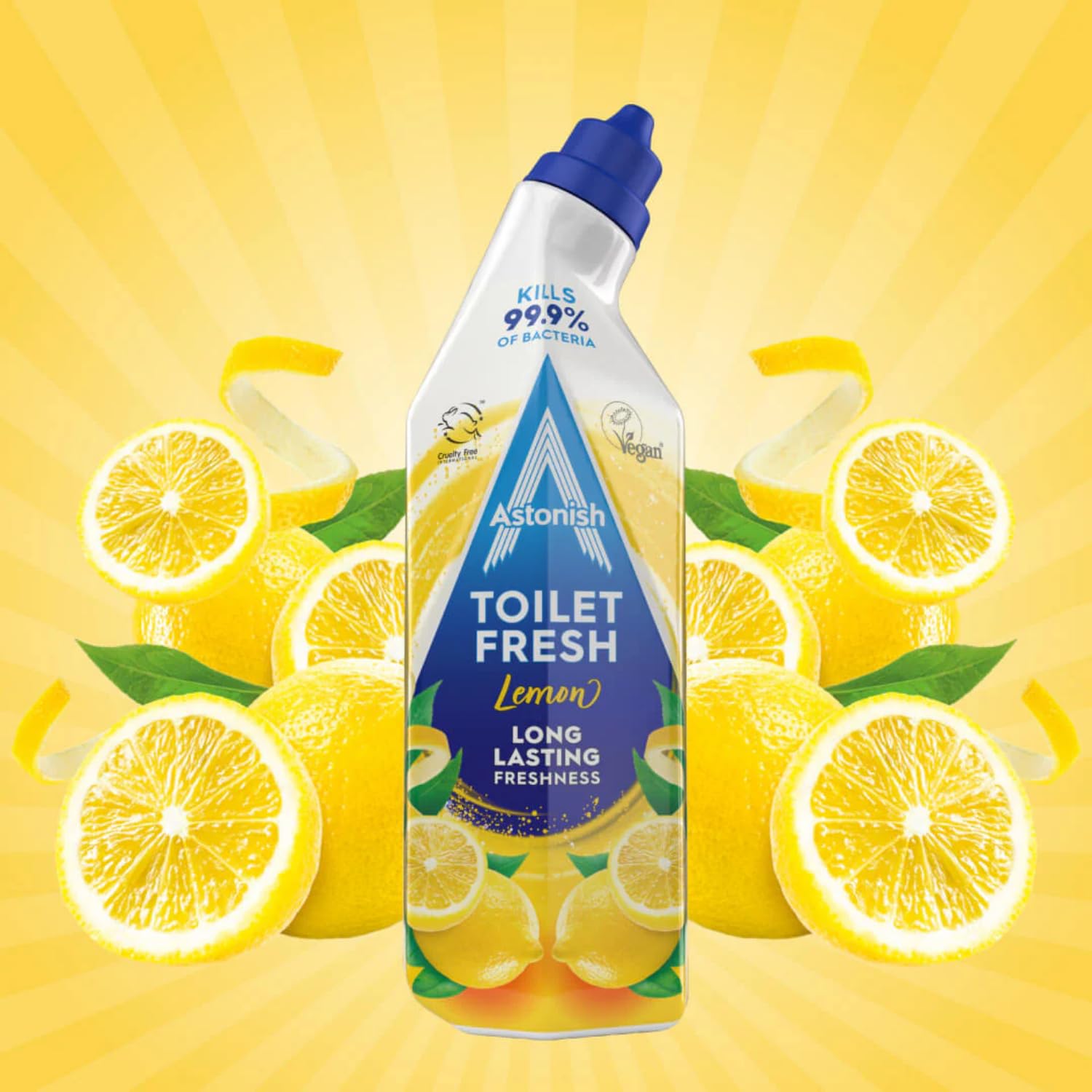 Astonish - Toilet Fresh Gel, Kills 99.9% of Bacteria, Limescale Prevention, Lemon Scent, 500g 5