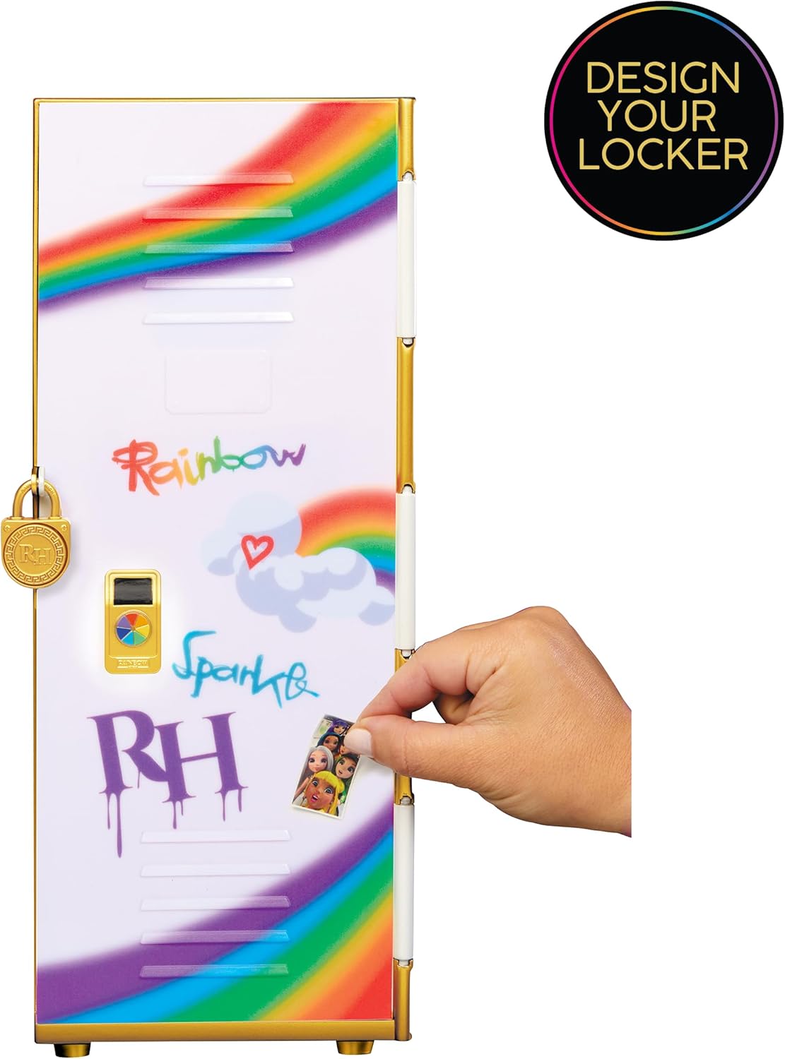 Rainbow High Design & Style Locker Playset - Fashion Doll School Locker with Accessories 3