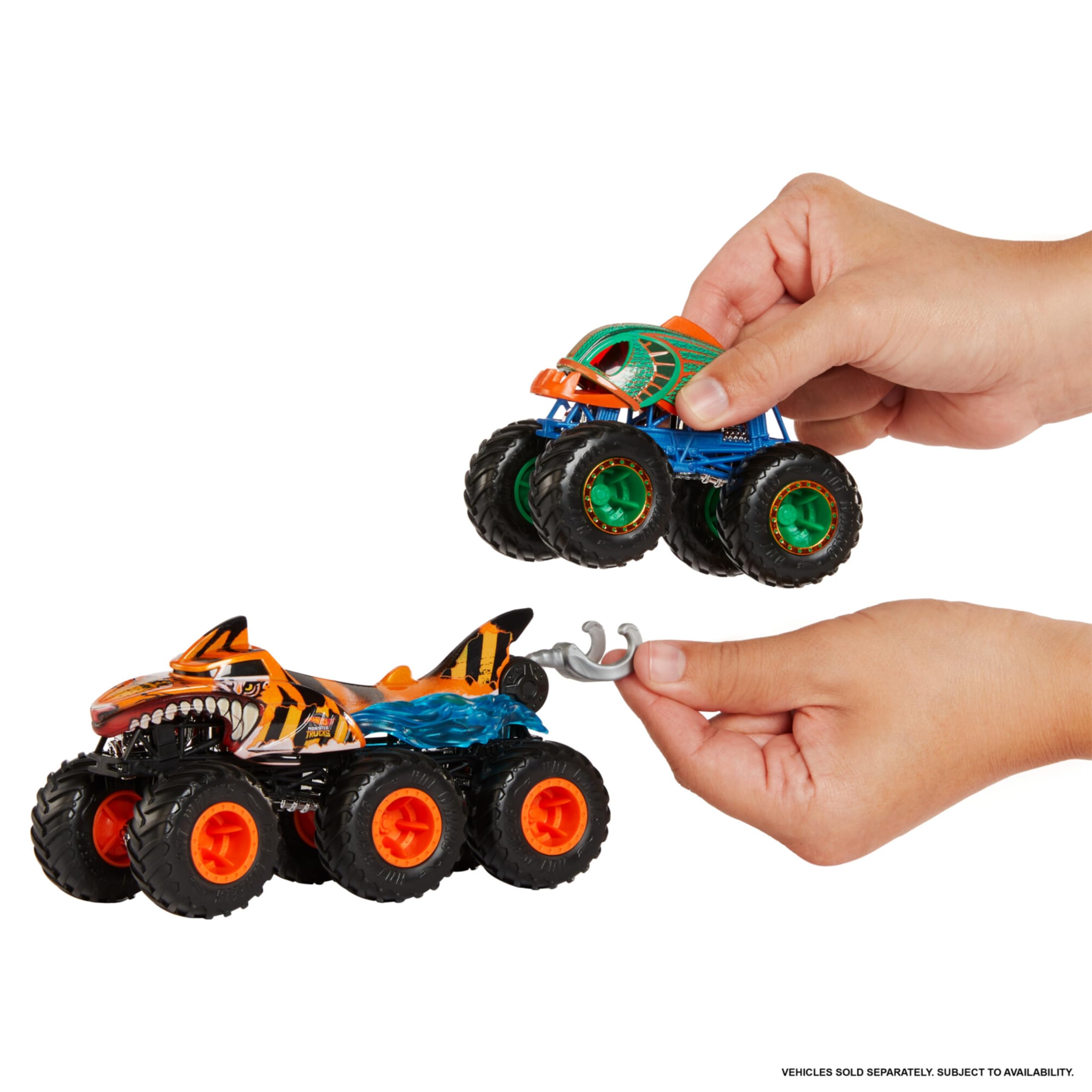 Hot Wheels Monster Trucks Big Rigs - 1:64 Scale 6-Wheel Toy Truck for Kids 3+ 9