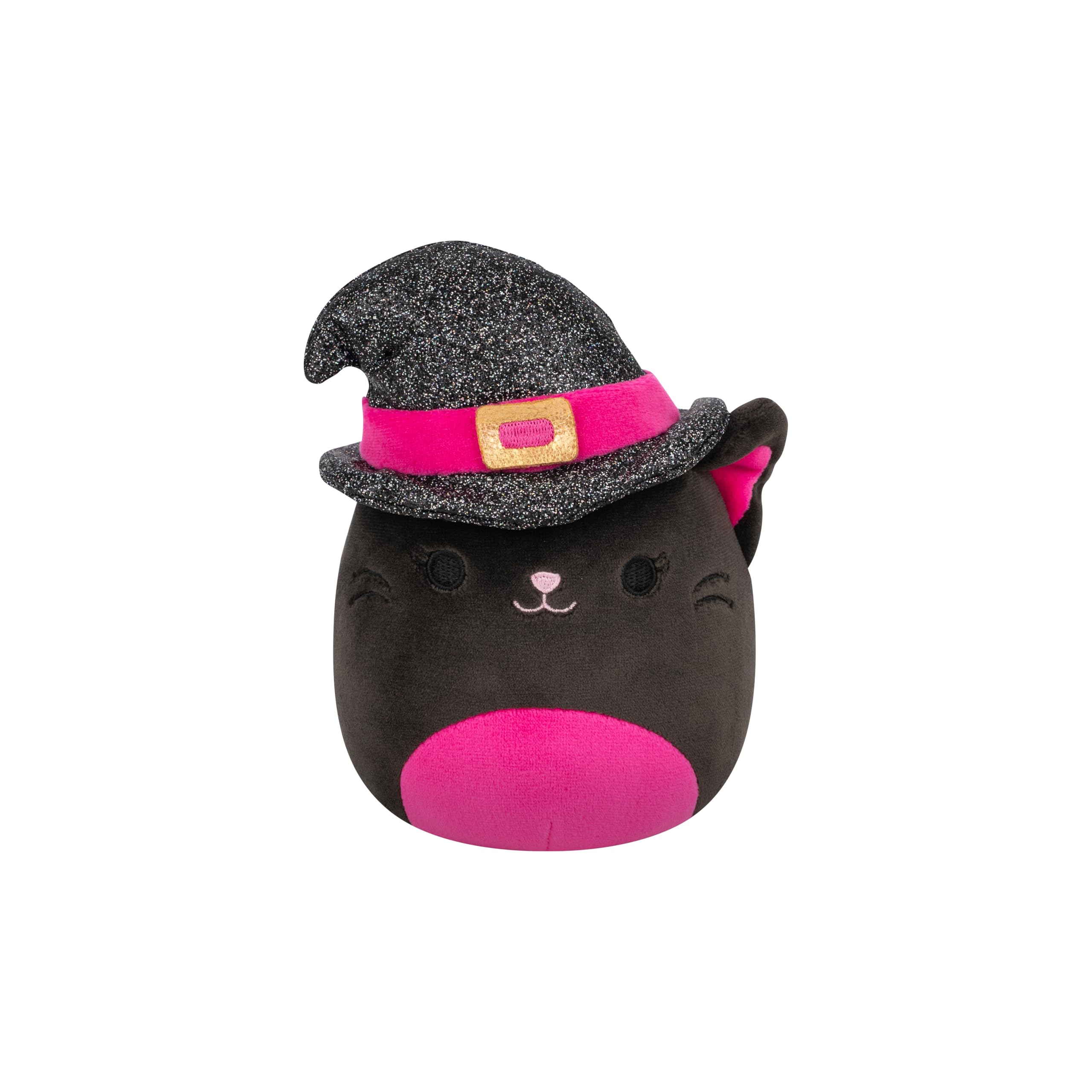 Squishmallows 7.5-Inch Catarina the Black Hat With Witch Cat Halloween Plush - Soft Stuffed Animal for Kids