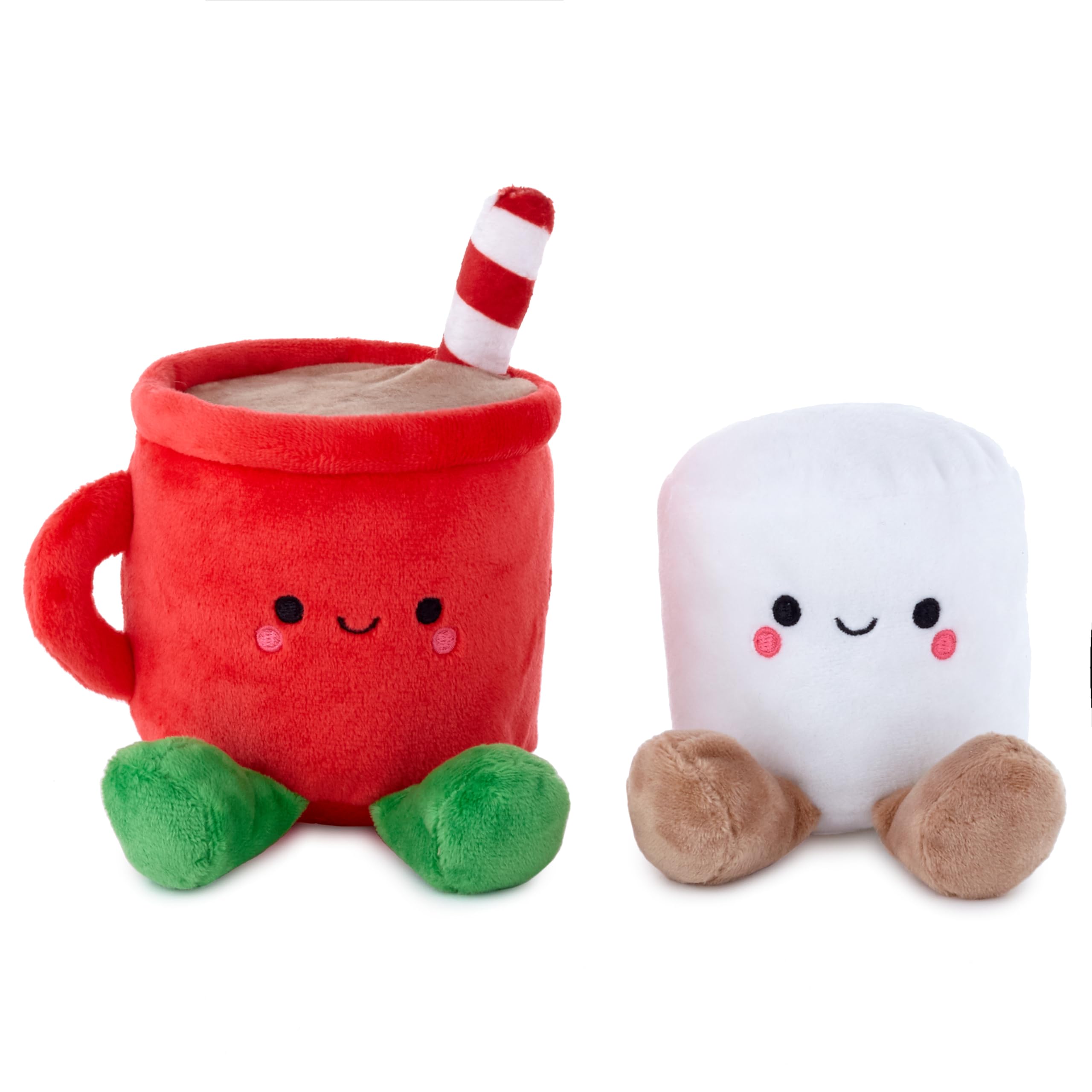Hallmark Better Together Hot Chocolate & Marshmallow Plush Pair - Adorable Magnetic Soft Toys