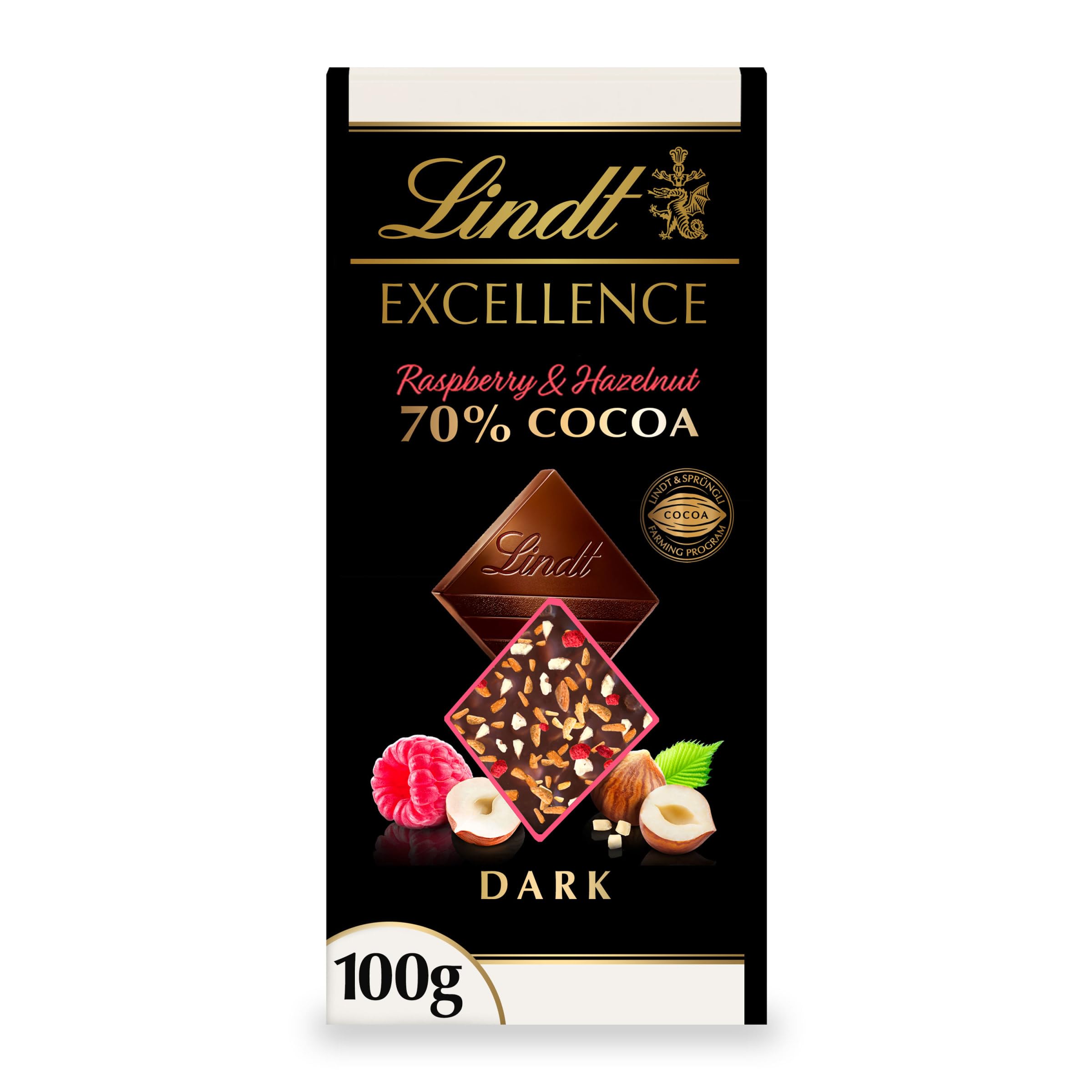 Lindt Excellence Passion Himbeer-Haselnuss-Duftschokolade 100g