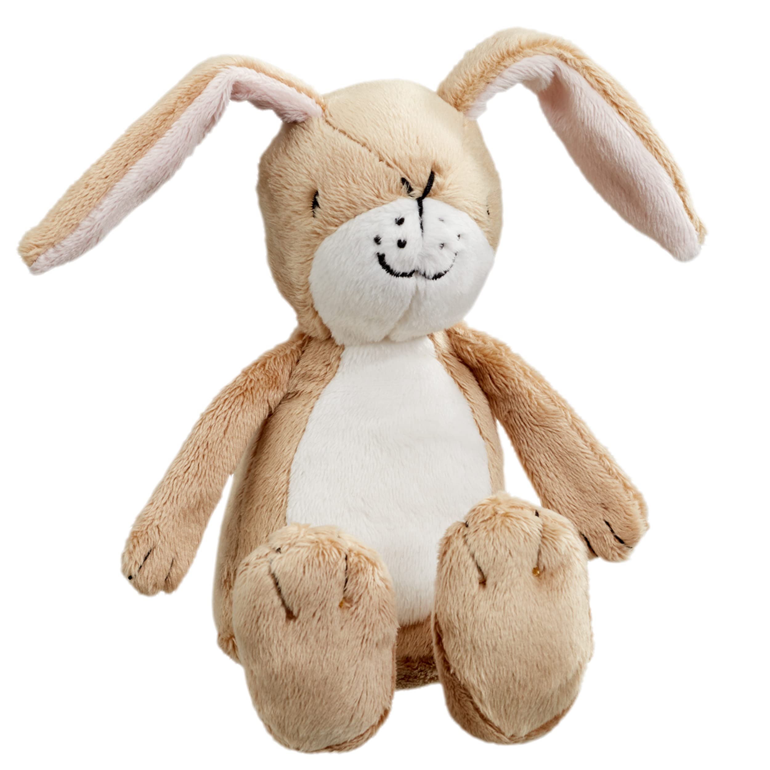 Rainbow Designs Little Nutbrown Hare Rattle Toy - Soft Plush Baby Rattle for Newborns | Ages 1 Month+
