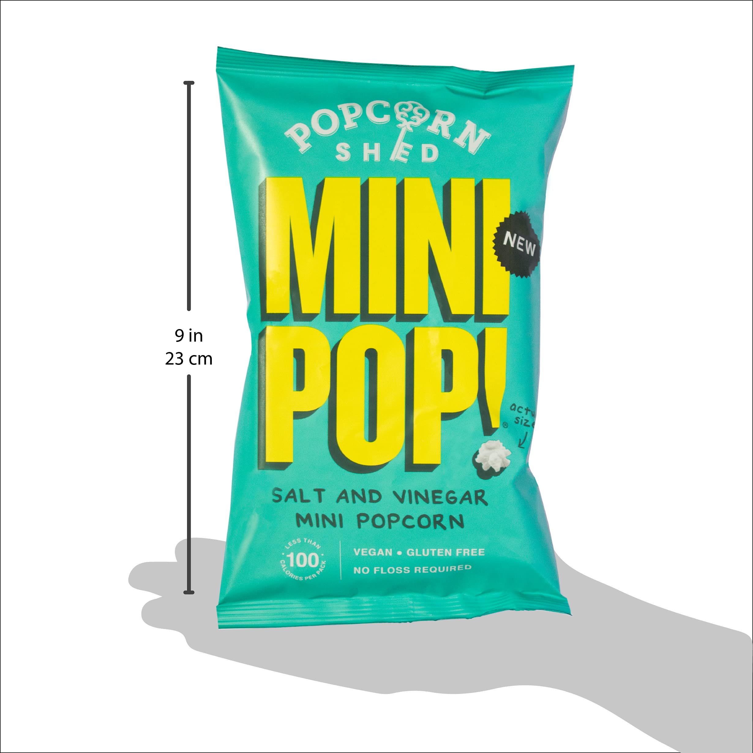 Popcorn Shed MiniPop! Salt & Vinegar Flavour Vegan Popcorn Snack 3