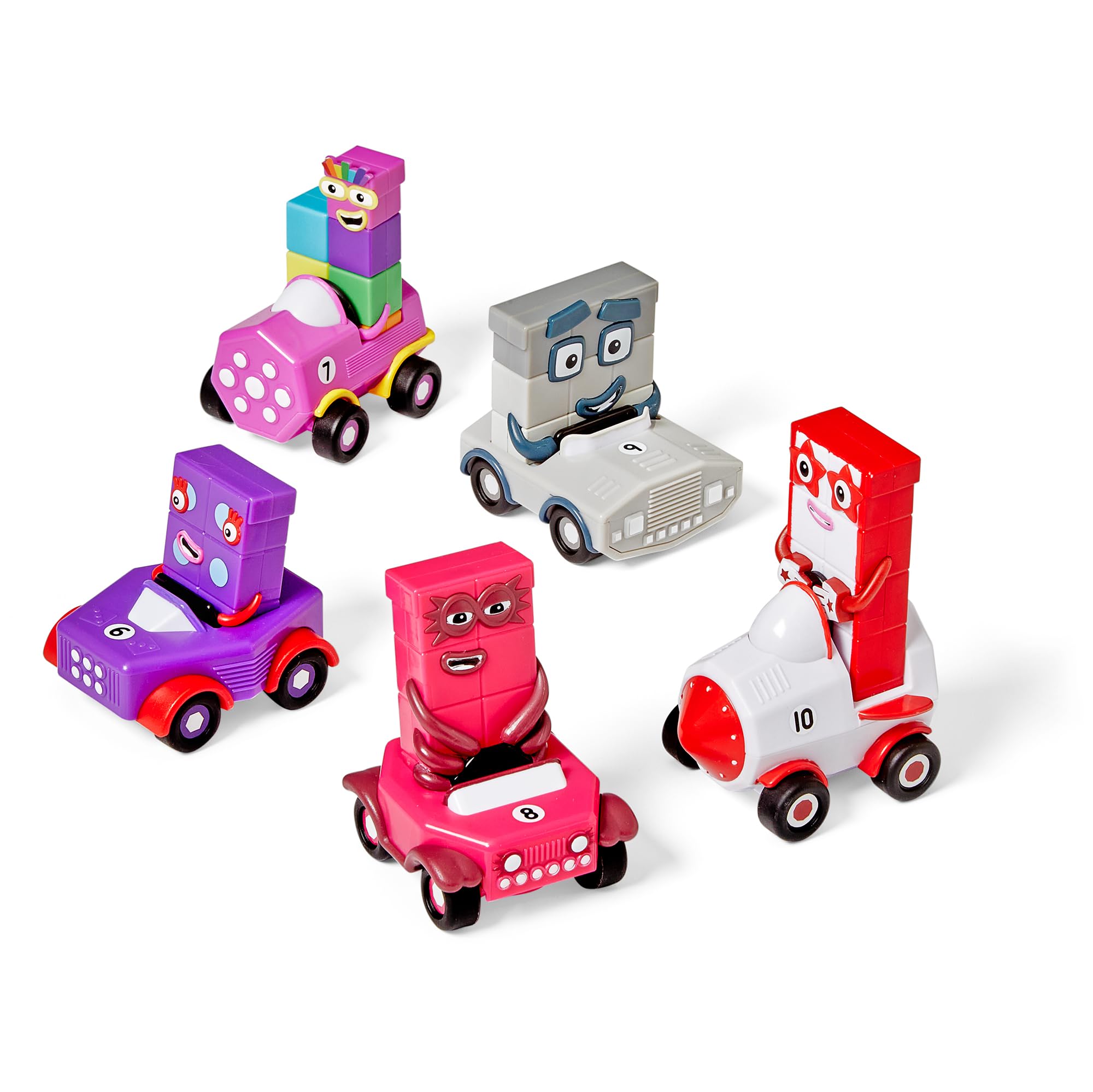 Learning Resources Numberblocks Mini Vehicles Six to Ten - Educational Counting Toy for Kids 3-7 Years