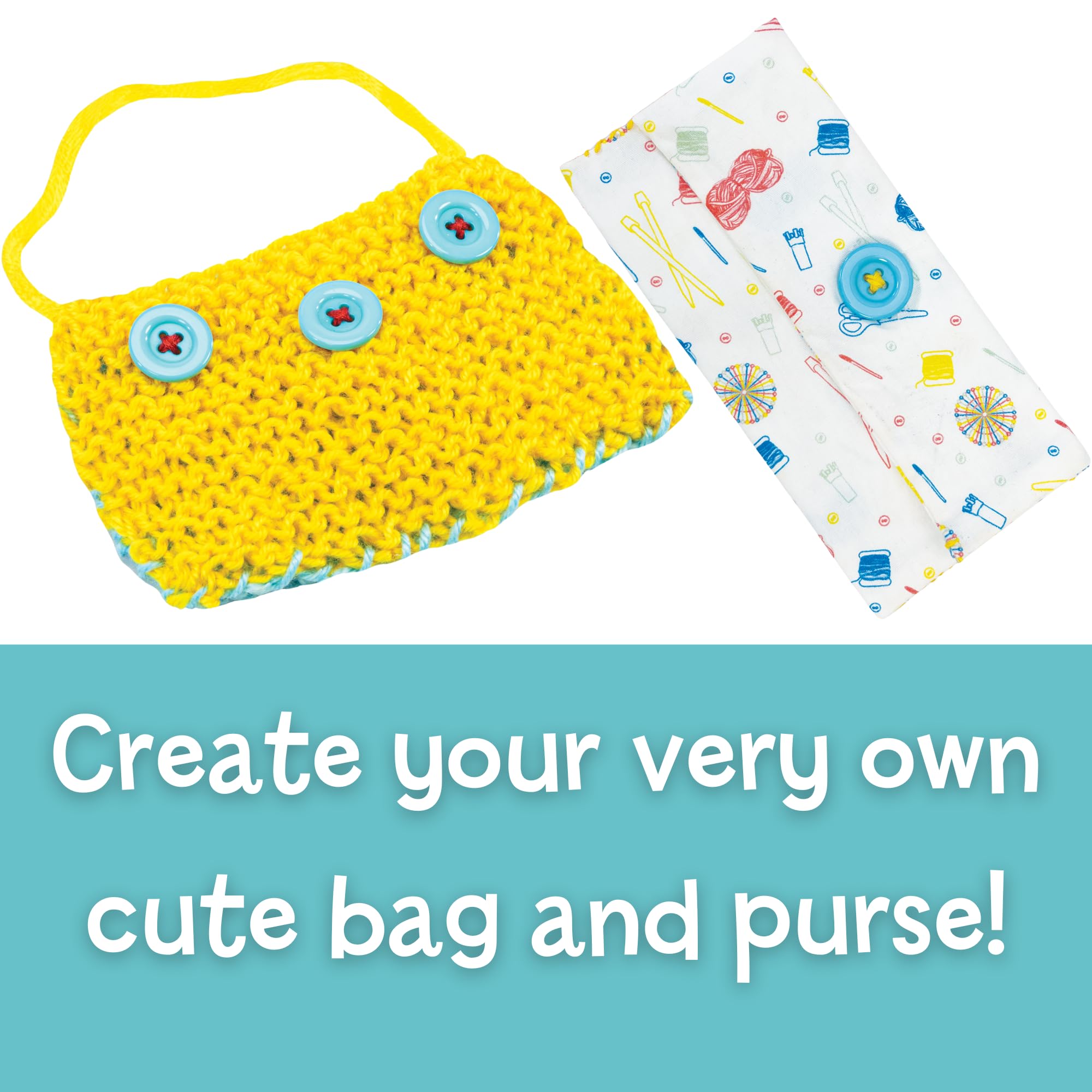 Galt Knit and Sew Kit - Creative Craft Set for Kids 7 Years and Up