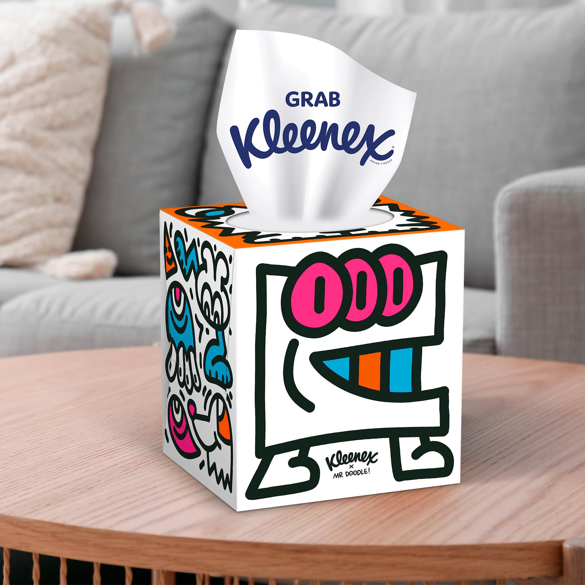 Kleenex - Mr Doodle Limited Edition Design Multipack Facial Tissues (12 Cubes) 5
