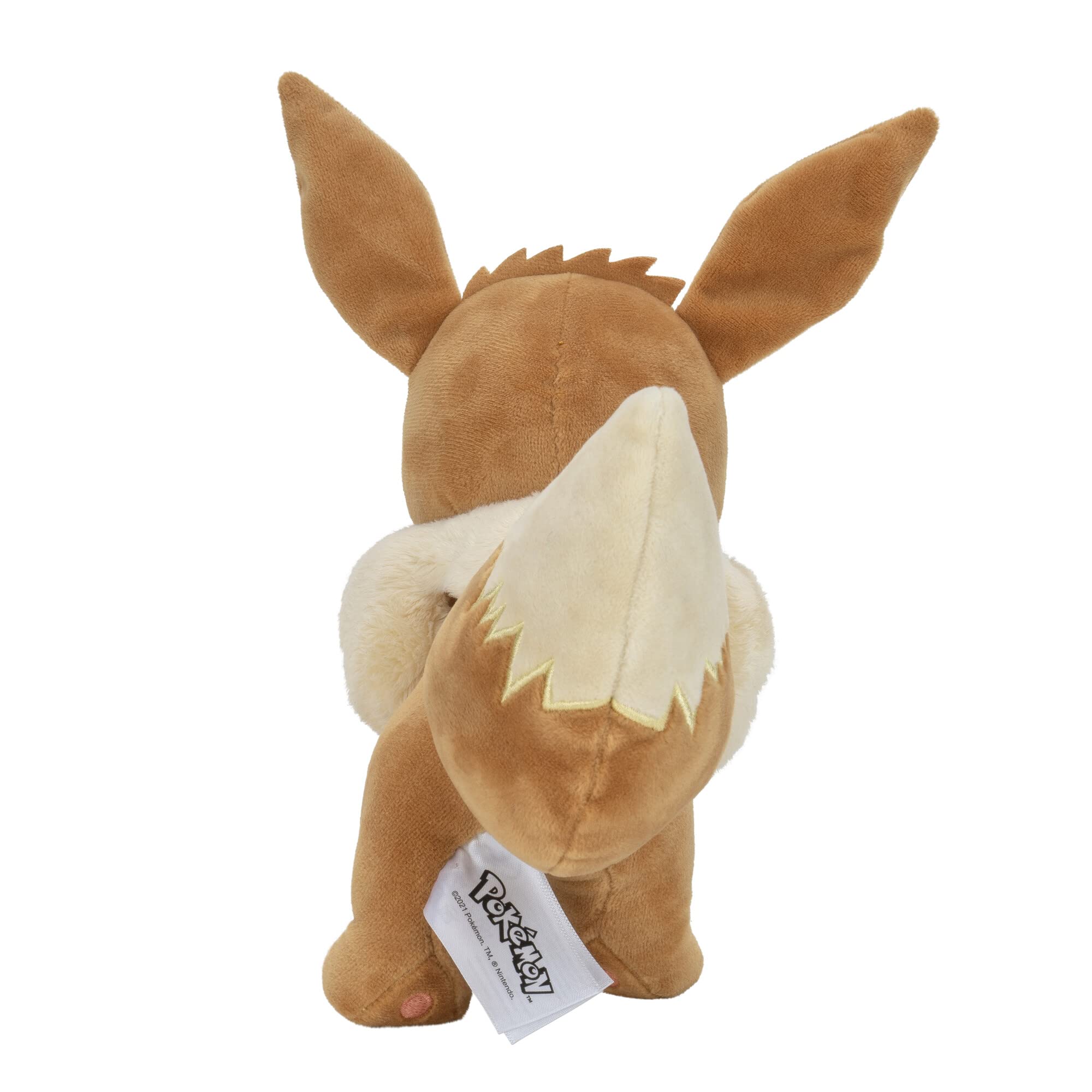 Pokémon Eevee Stuffed Animal Plush - 8-Inch Soft Polyester Toy | Ages 2+ 4