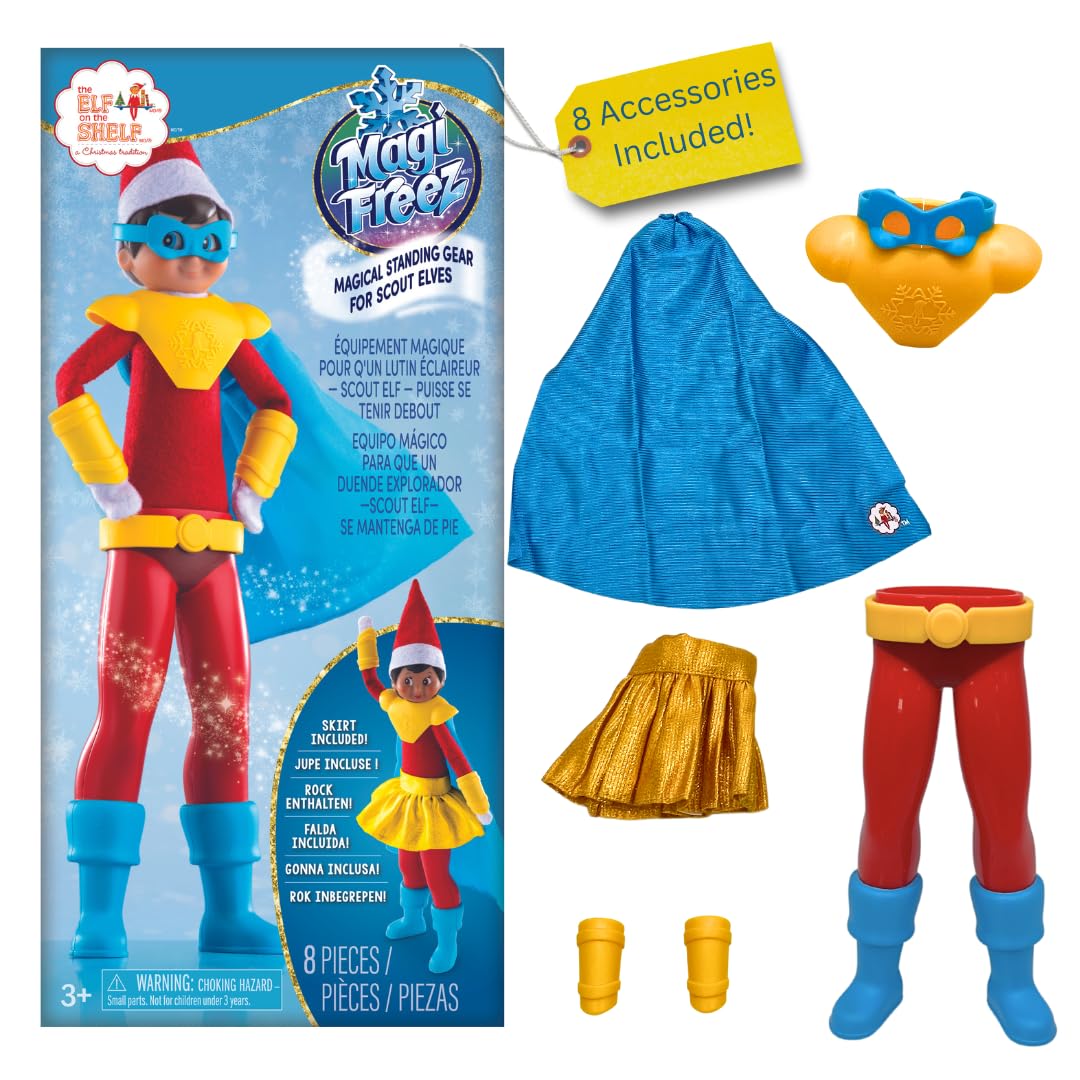 MagiFreez Polar Power Hero Costume - Gold Superhero Outfit for Scout Elf 10