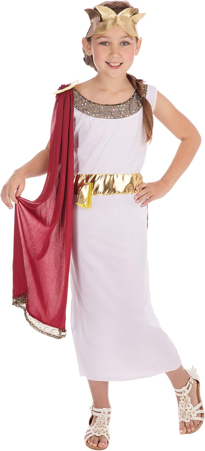 Bristol Goddess Costume - White, Size M (122-134 cm) 4
