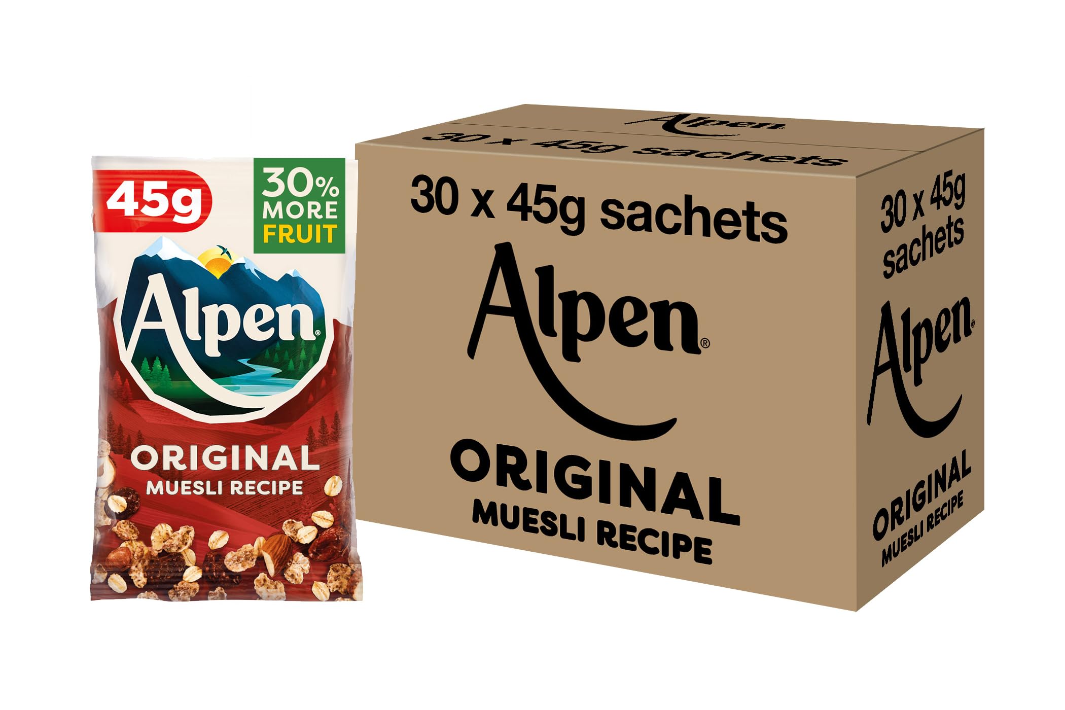Alpen Original Muesli - High in Fibre, Low Sugar, +30% More Fruit | 1.35 kg
