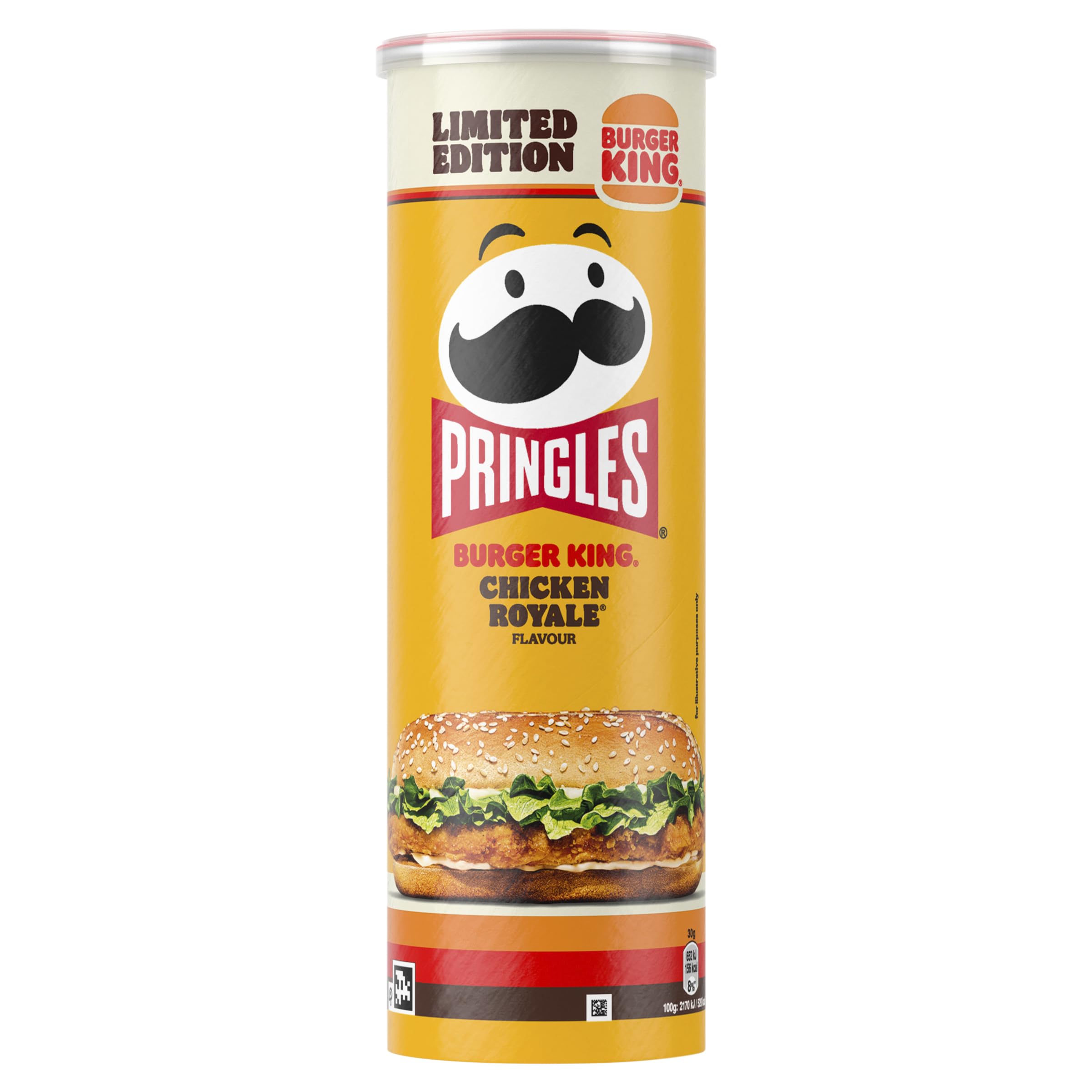 Pringles Burger King Chicken Royal Crisps - Savoury Snack | 165g Tube