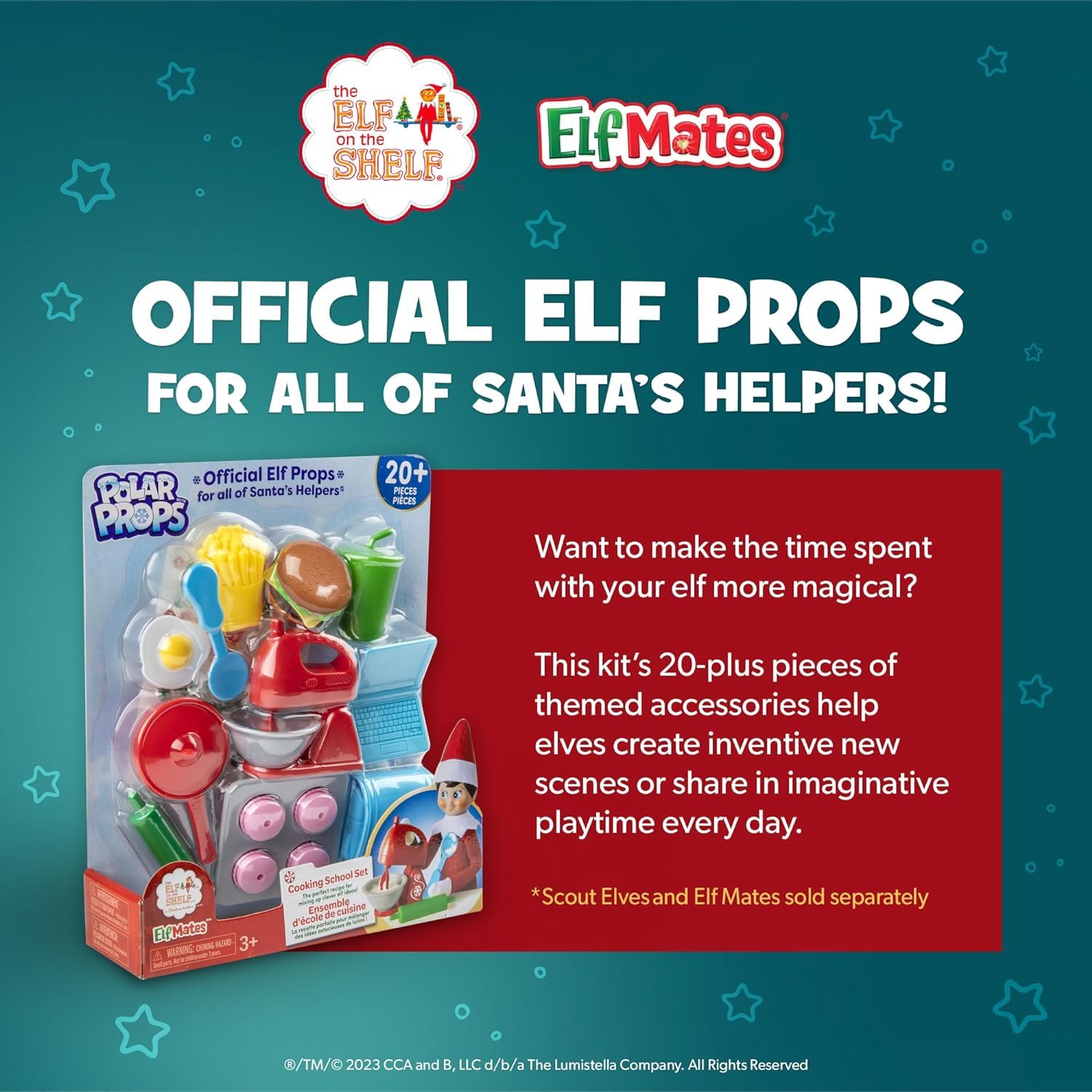The Elf on the Shelf Polar Props: Cooking School Set - 20+ Piece Playset for Imaginative Holiday Fun 10