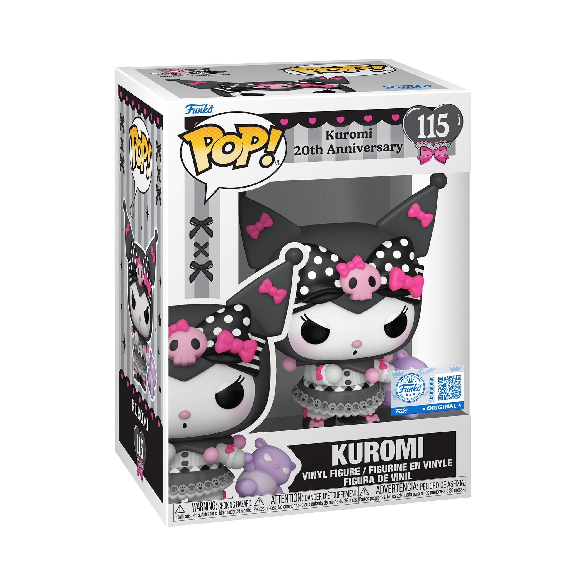 Funko Pop! Sanrio: Kuromi (H/W 25 Collection) - Vinyl Figure | 3.75 Inches | Grey and Pink