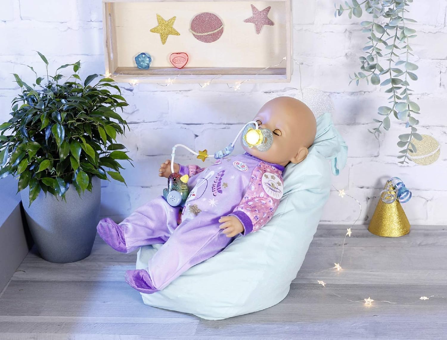 BABY Born 830017 Interactive Magic Dummy - Light-Up & Sound Pacifier for 43cm Dolls 6