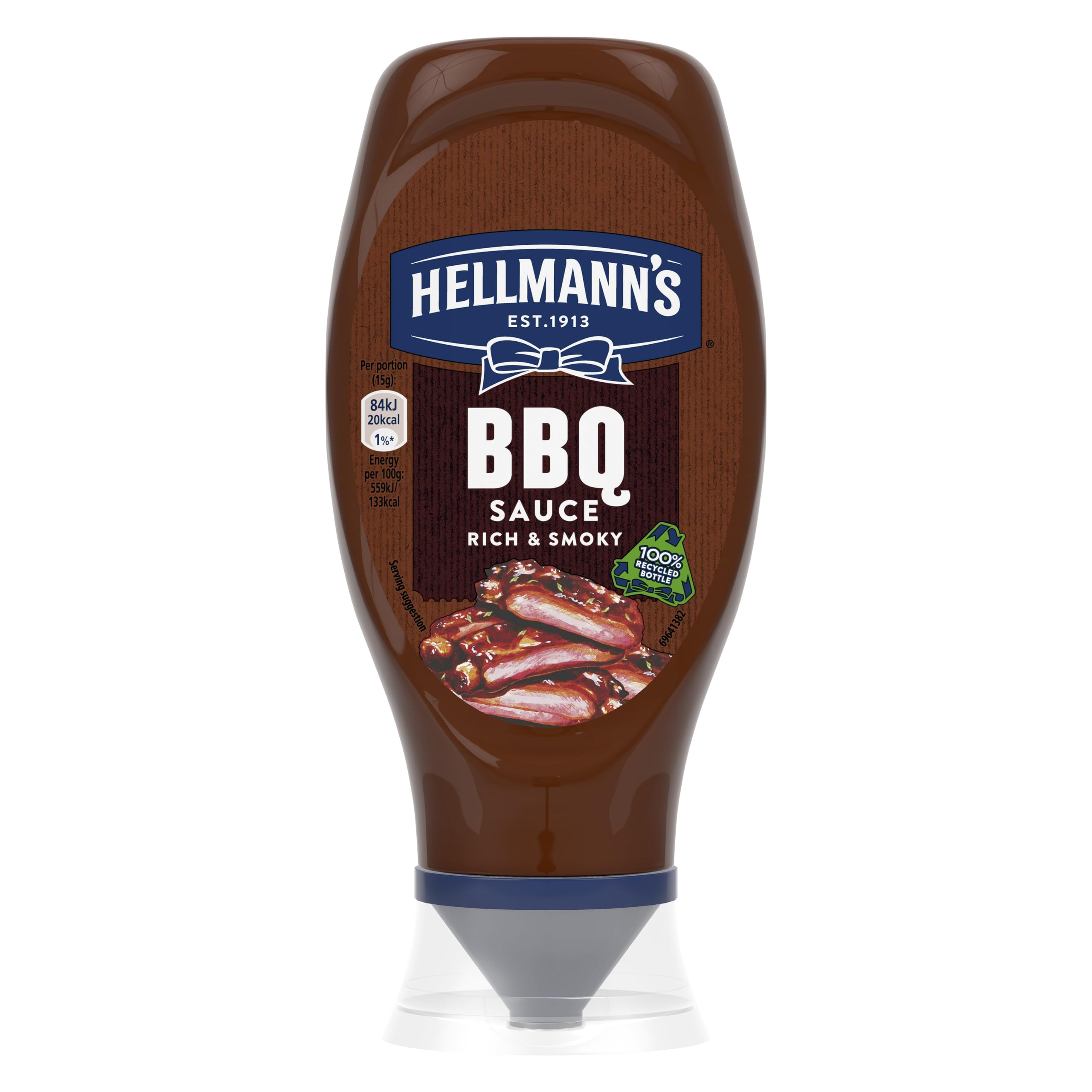 Hellmann's Rich & Smoky BBQ Sauce - Limited Edition UEFA EURO 2024 | 490g Squeeze Bottle