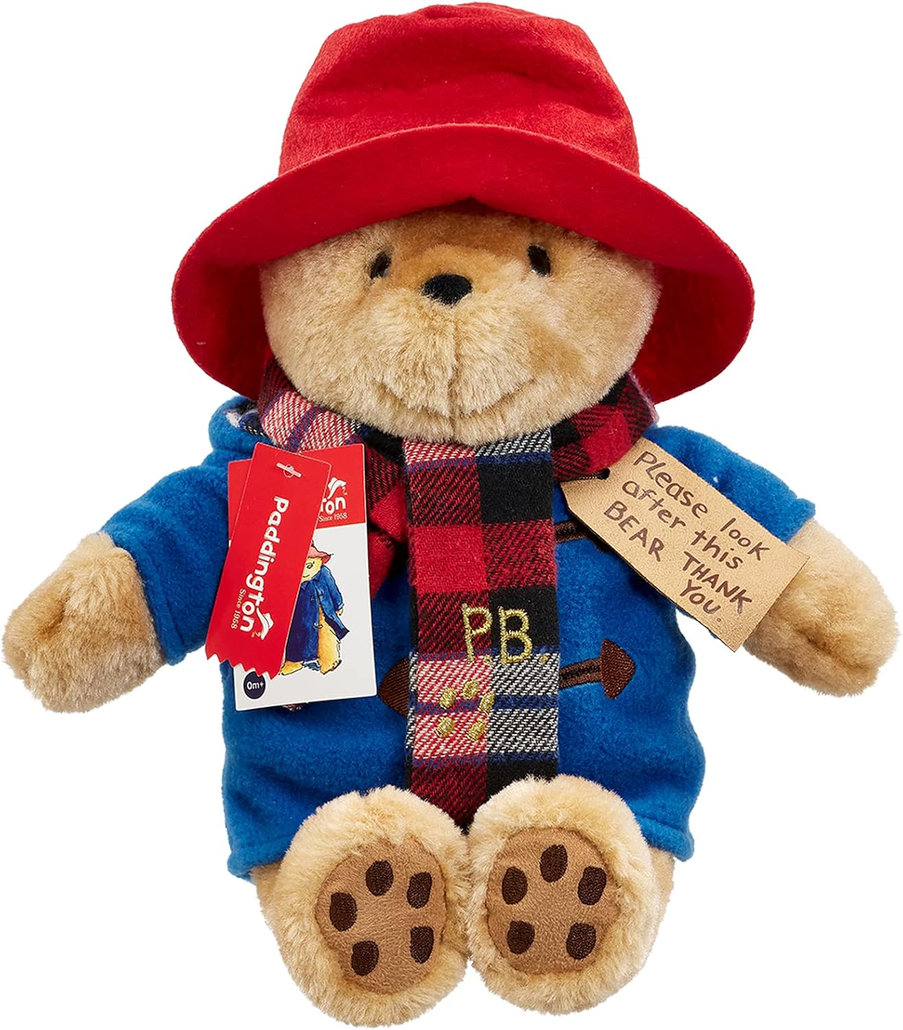 Rainbow Designs Large Paddington Bear with Scarf - 25 cm Plush Toy