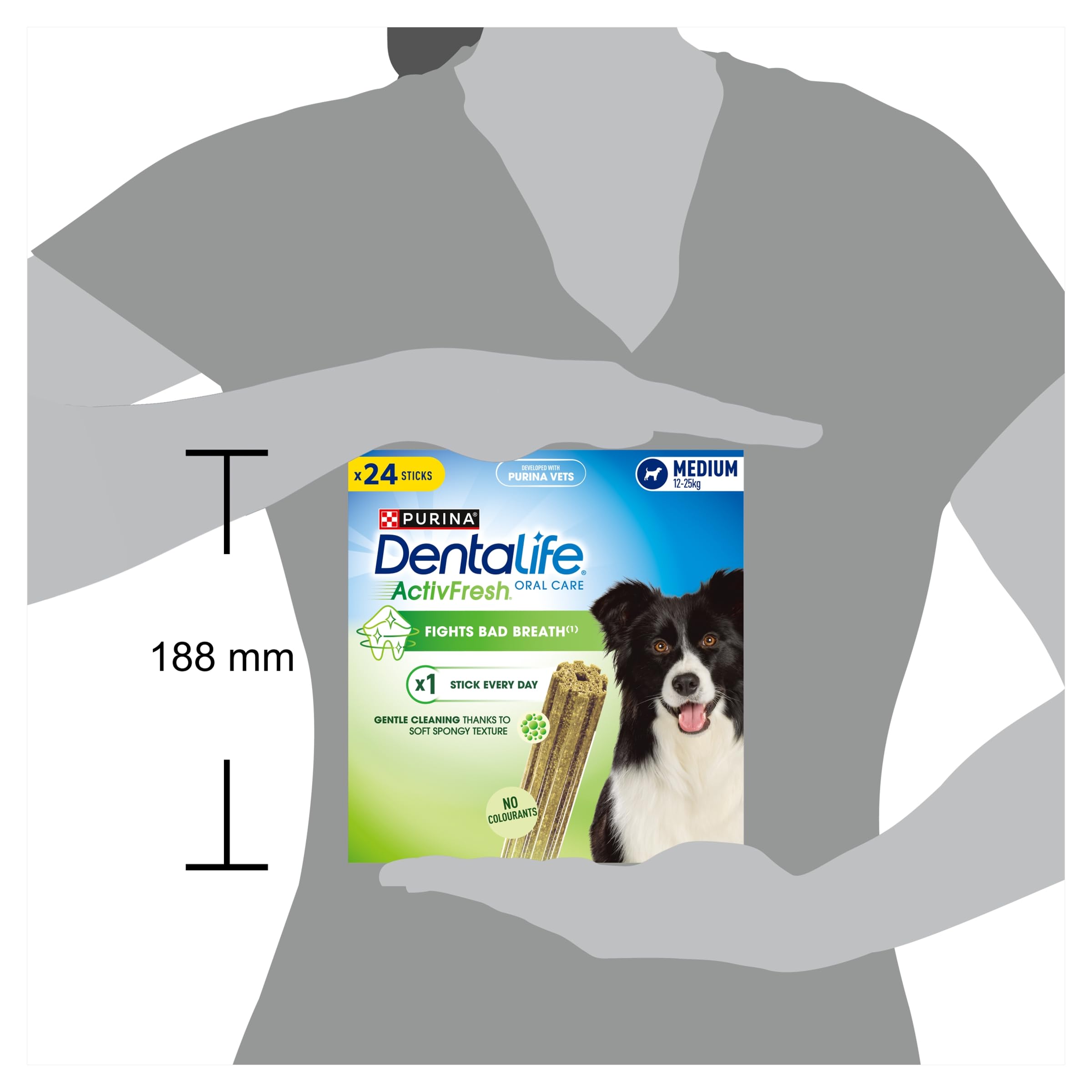 Dentalife ActivFresh Chicken Dental Sticks for Medium Dogs - Fights Bad Breath & Reduces Tartar (24 Sticks, Pack of 2) 8
