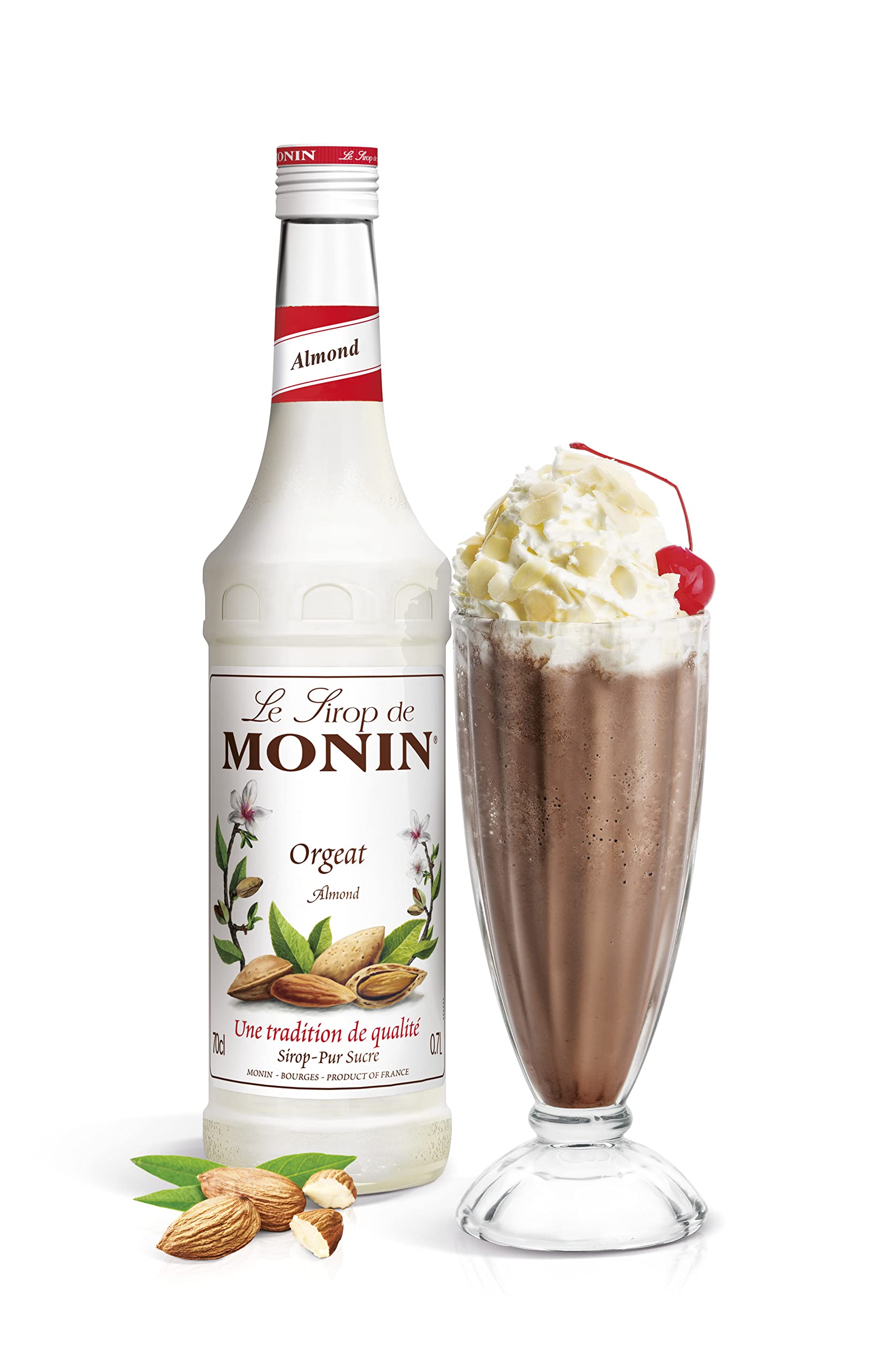 Monin Premium Almond Orgeat Syrup - 700ml | Vegan, Natural Flavours 3