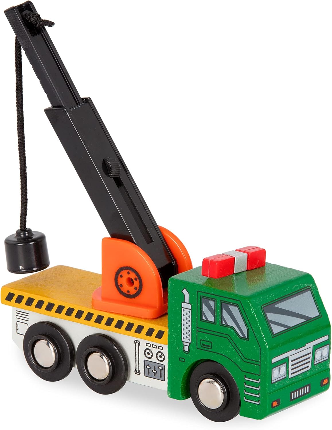 Battat Wooden Vehicles Set - 6pc Rescue & Construction Toy Playset for Kids 3+ 5