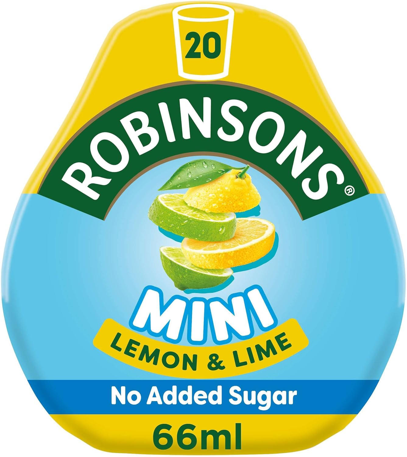 Robinsons Mini - No Added Sugar - Low Calorie - Lemon & Lime Fruit Squash Concentrate - Makes 20 Drinks